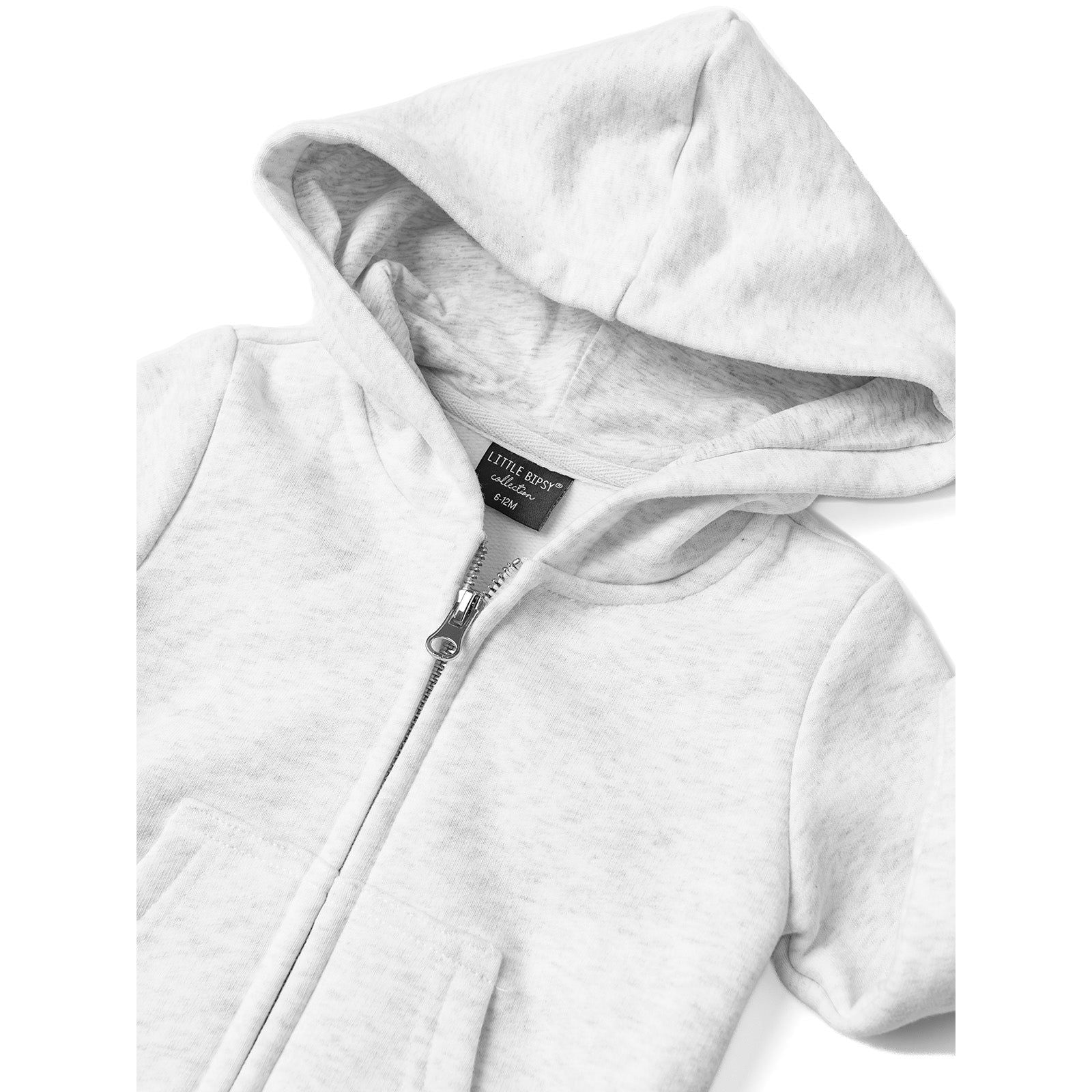 Classic Zip Hoodie - Light Heather Grey