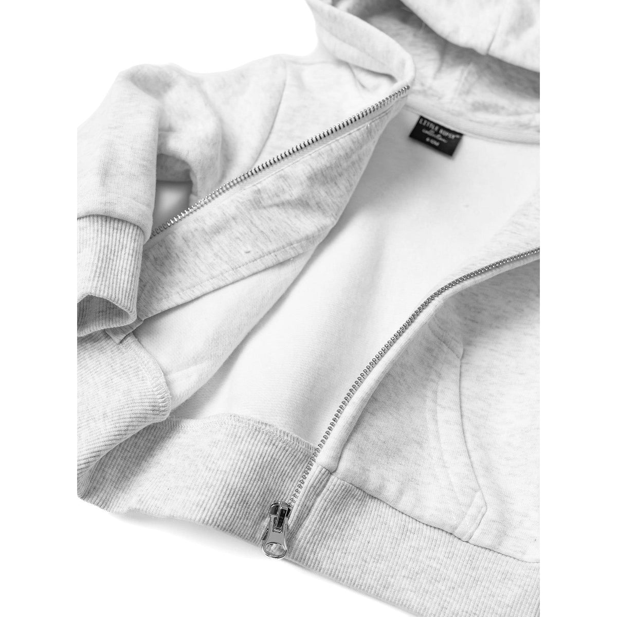 Classic Zip Hoodie - Light Heather Grey