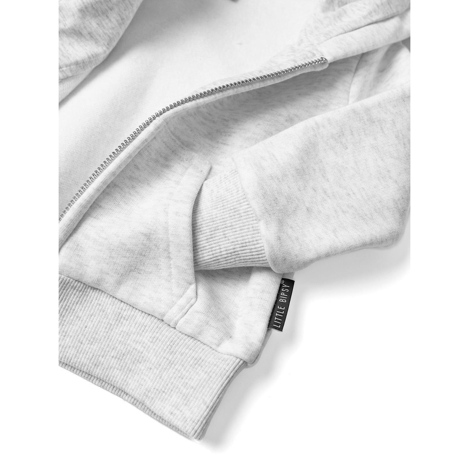 Classic Zip Hoodie - Light Heather Grey