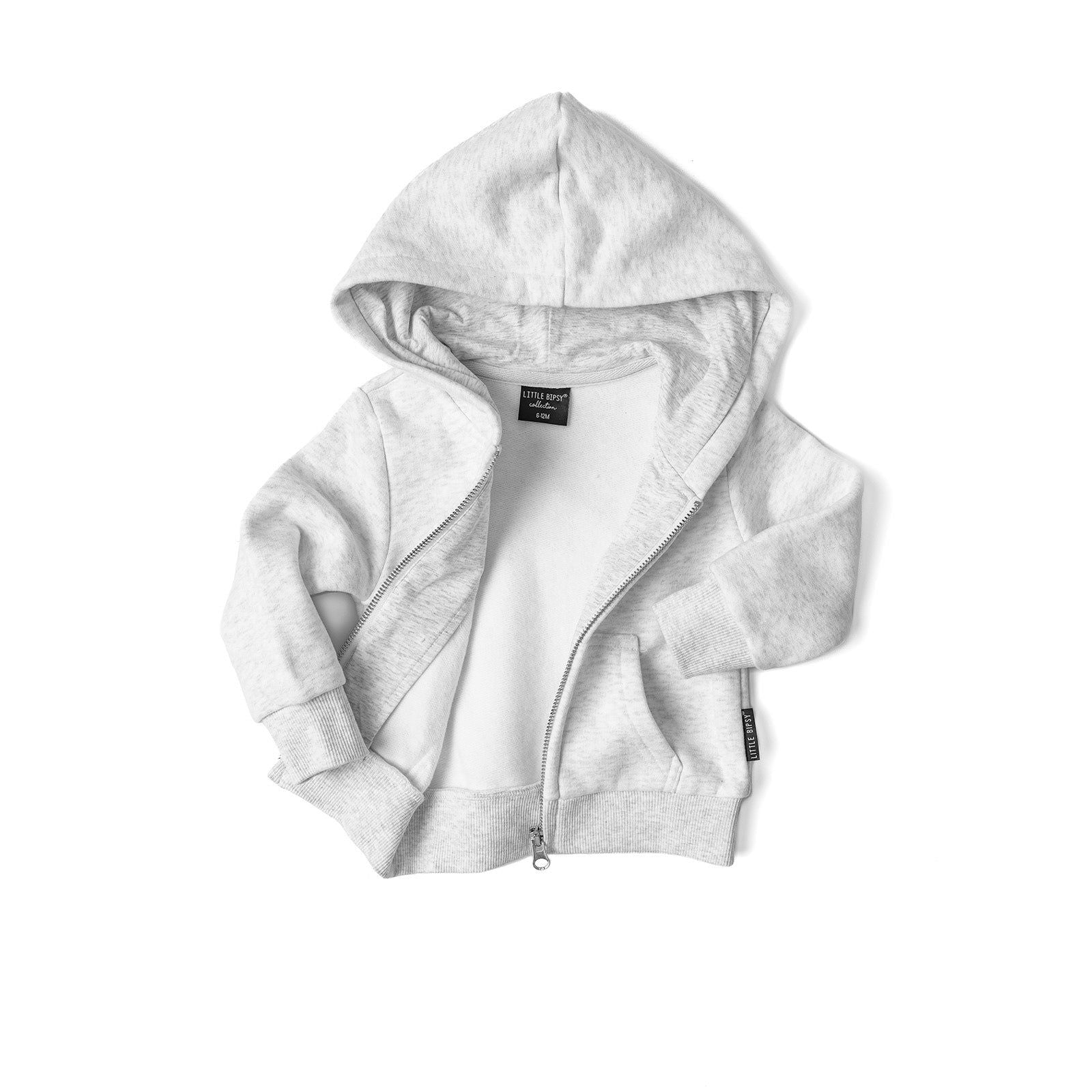 Classic Zip Hoodie - Light Heather Grey