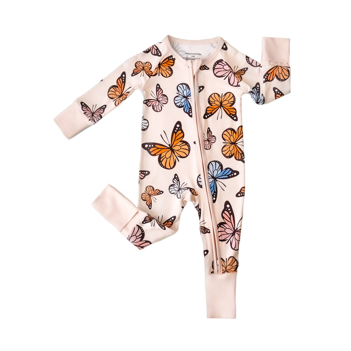 Bamboo Zip Romper | Butterflies