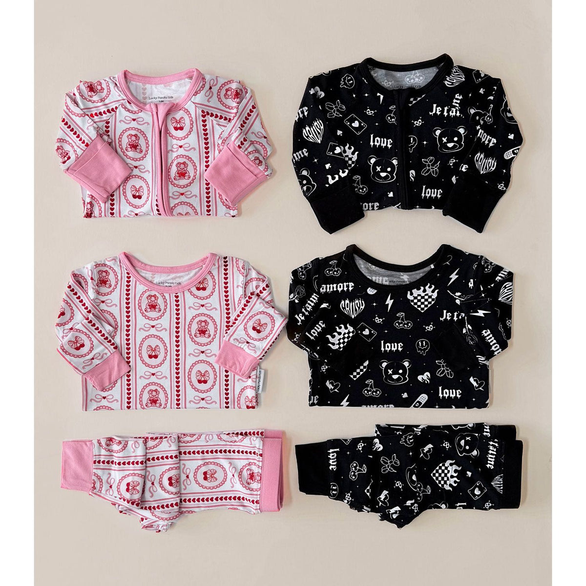 Bamboo Two Piece Set | Cherry Bear