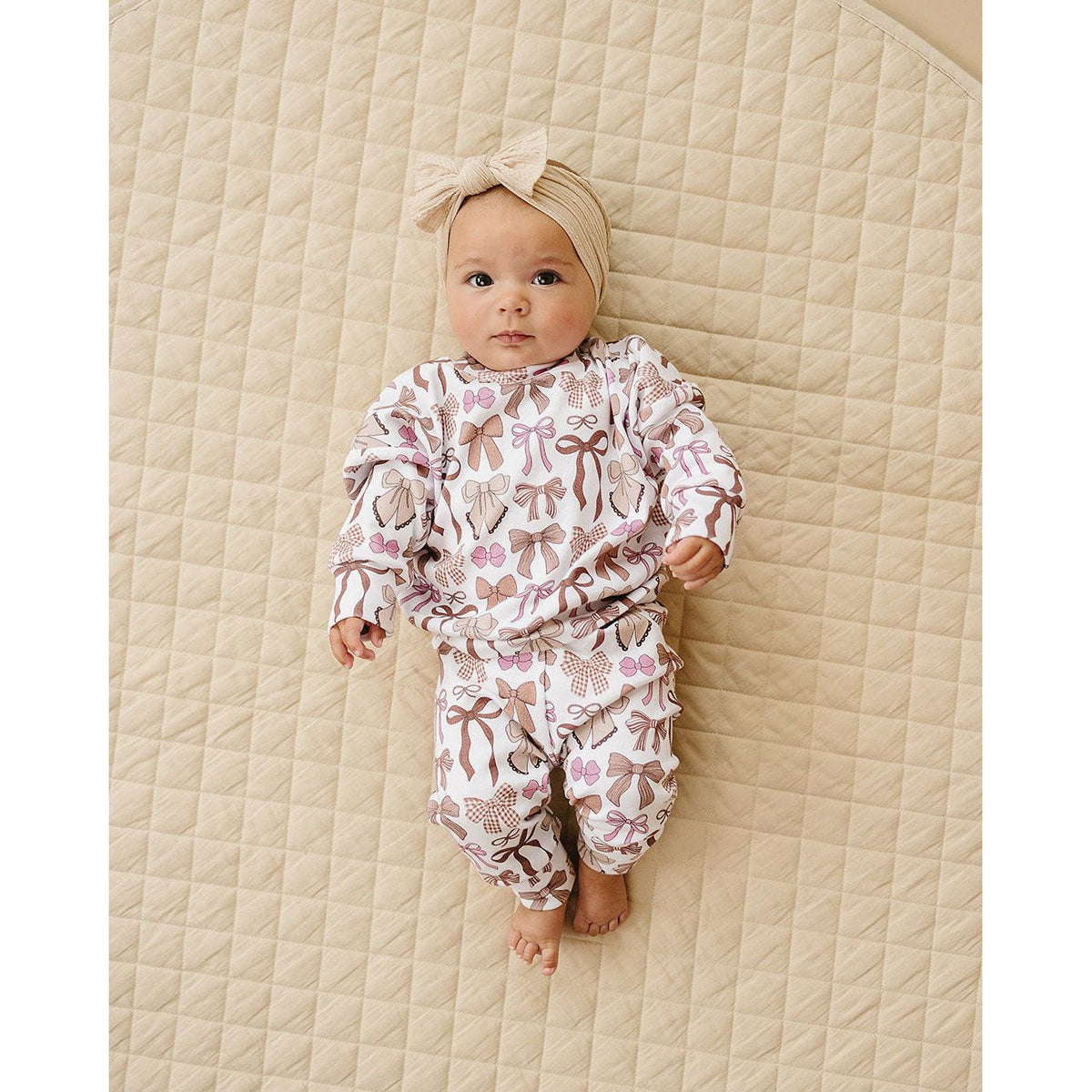 Jogger Set | Mocha Bows