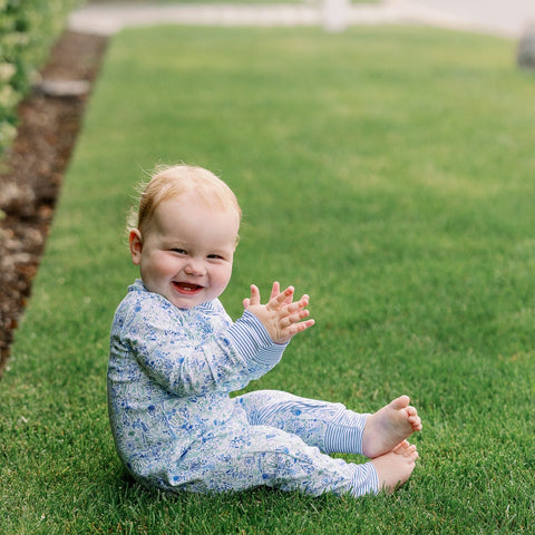 Birth Flowers Zip Onesie