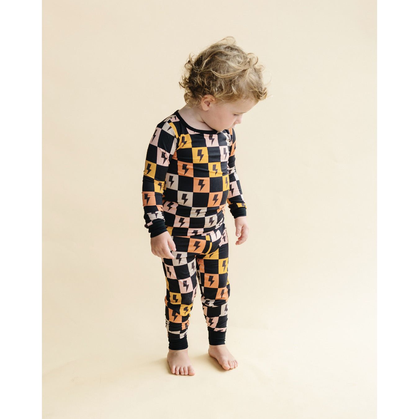Bamboo Two Piece Set | Colorful Checks & Bolts