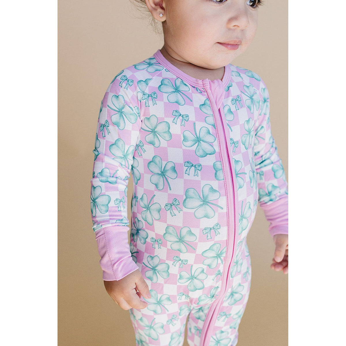 Bamboo Zip Romper | Shamrock & Bows