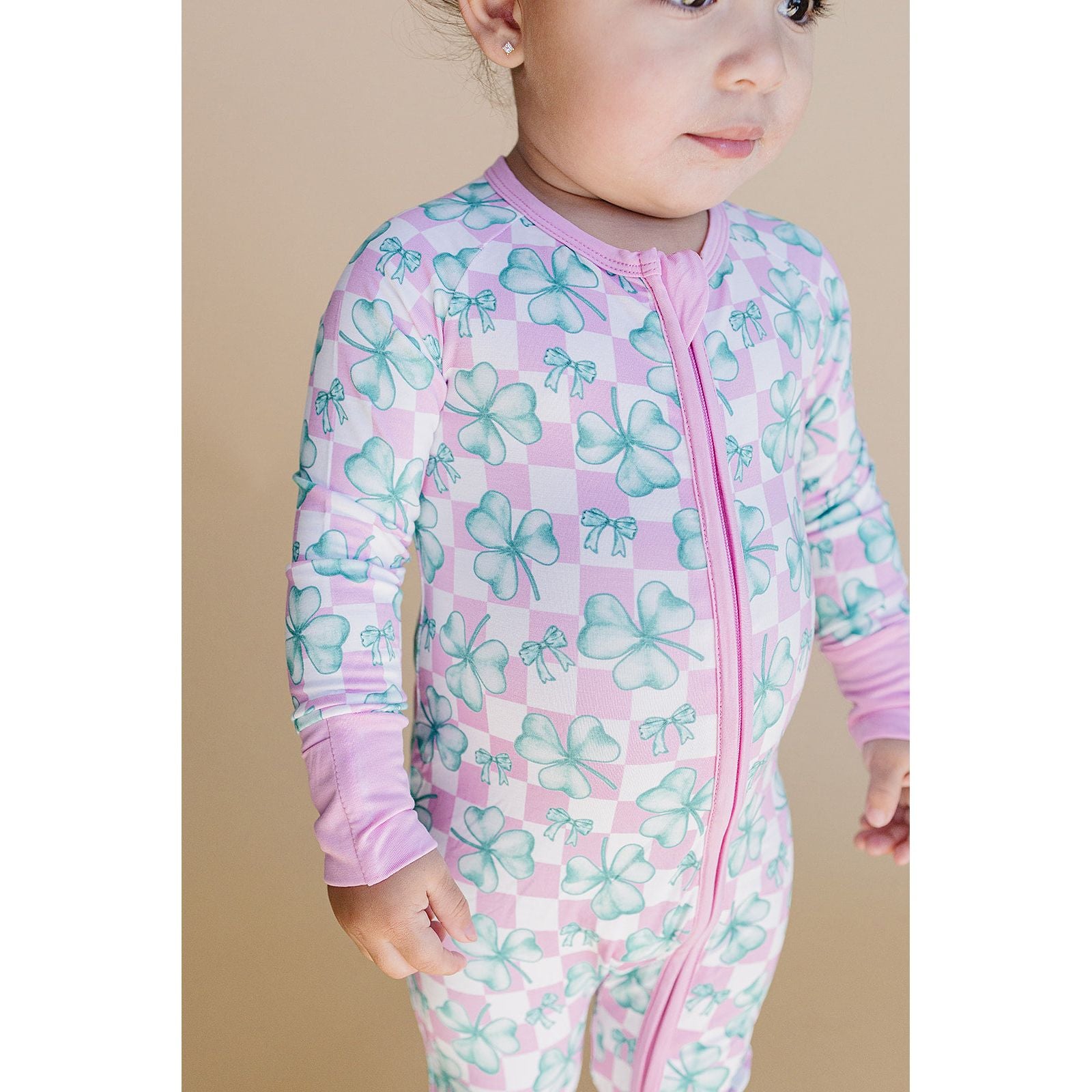 Bamboo Zip Romper | Shamrock & Bows