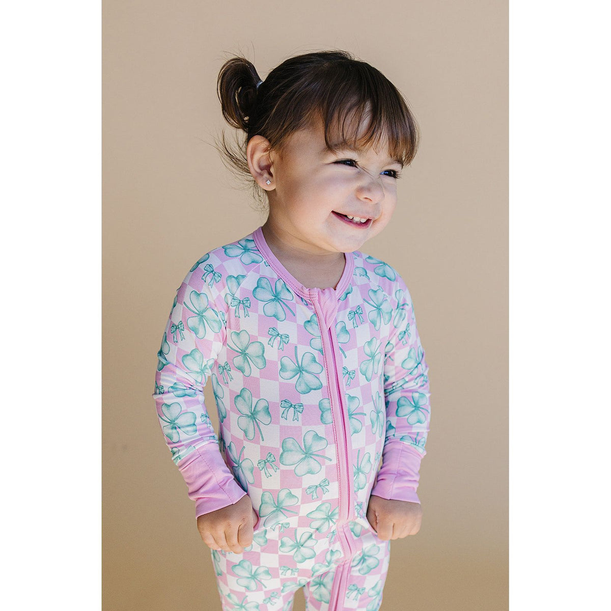 Bamboo Zip Romper | Shamrock & Bows