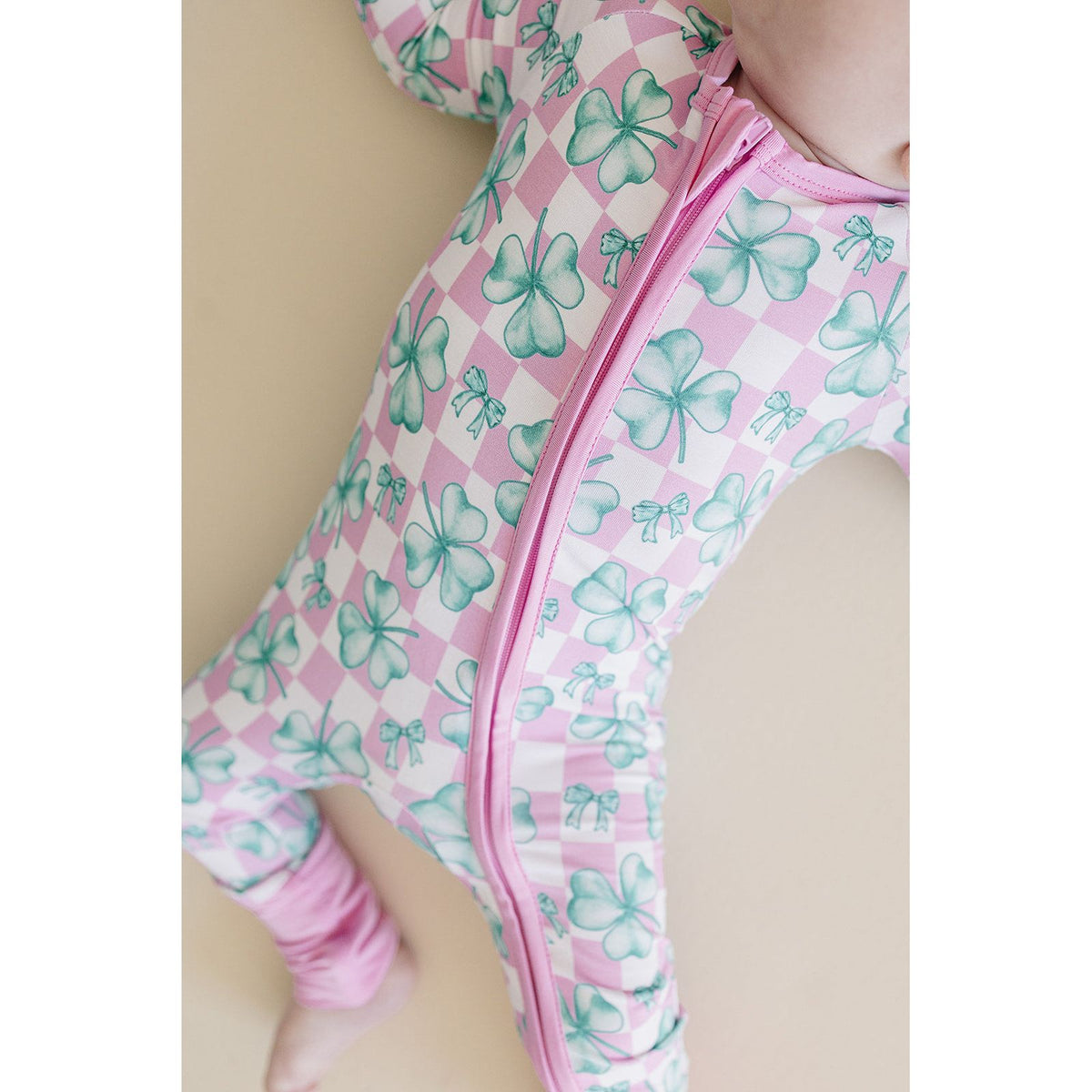 Bamboo Zip Romper | Shamrock & Bows
