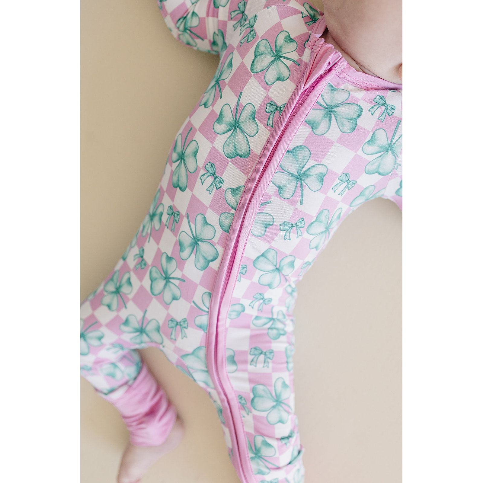 Bamboo Zip Romper | Shamrock & Bows