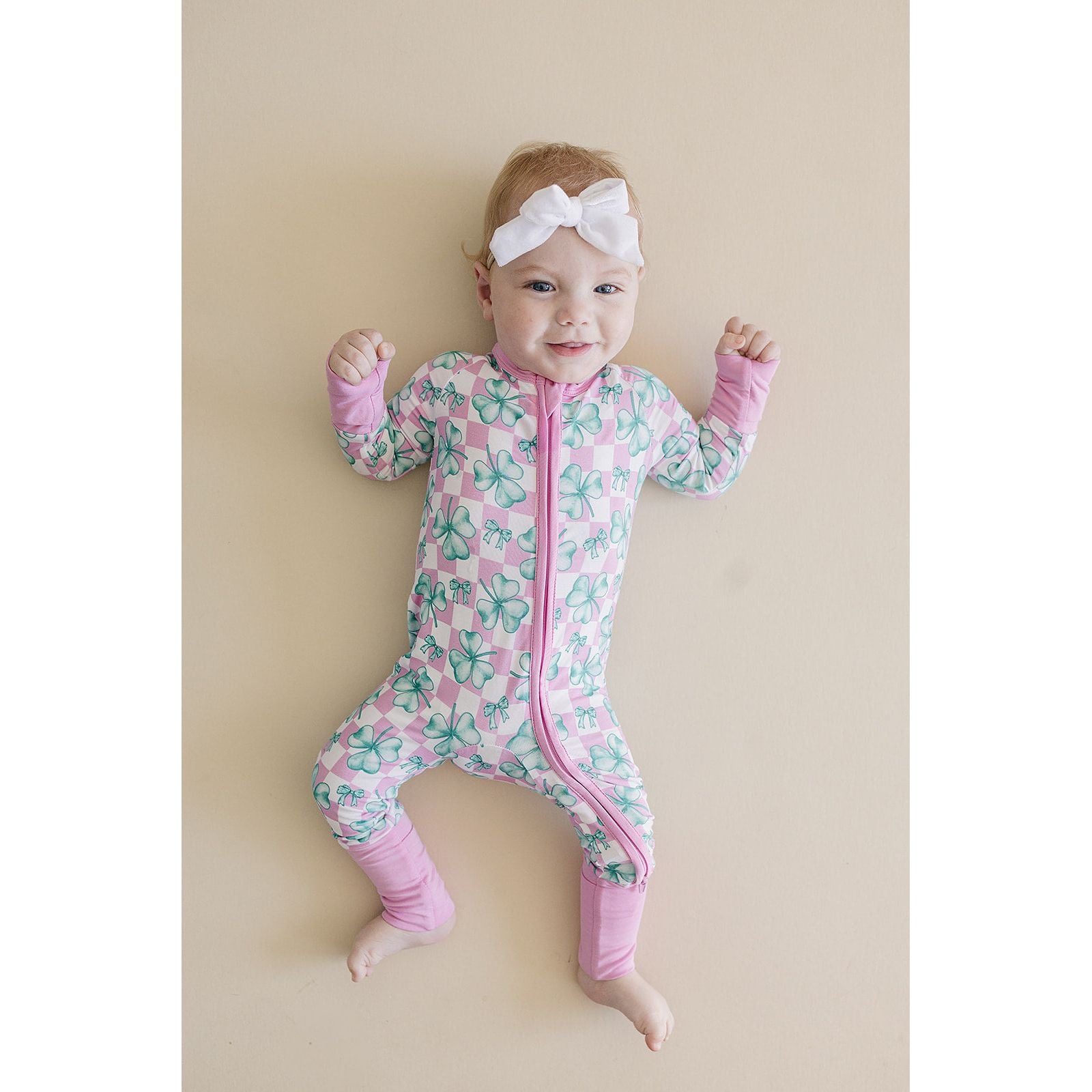 Bamboo Zip Romper | Shamrock & Bows