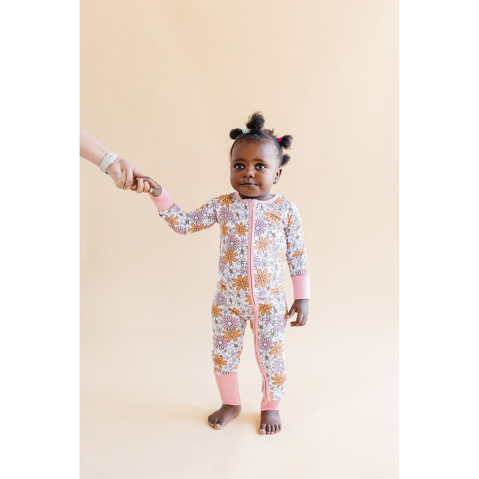 Bamboo Zip Romper | Retro Garden