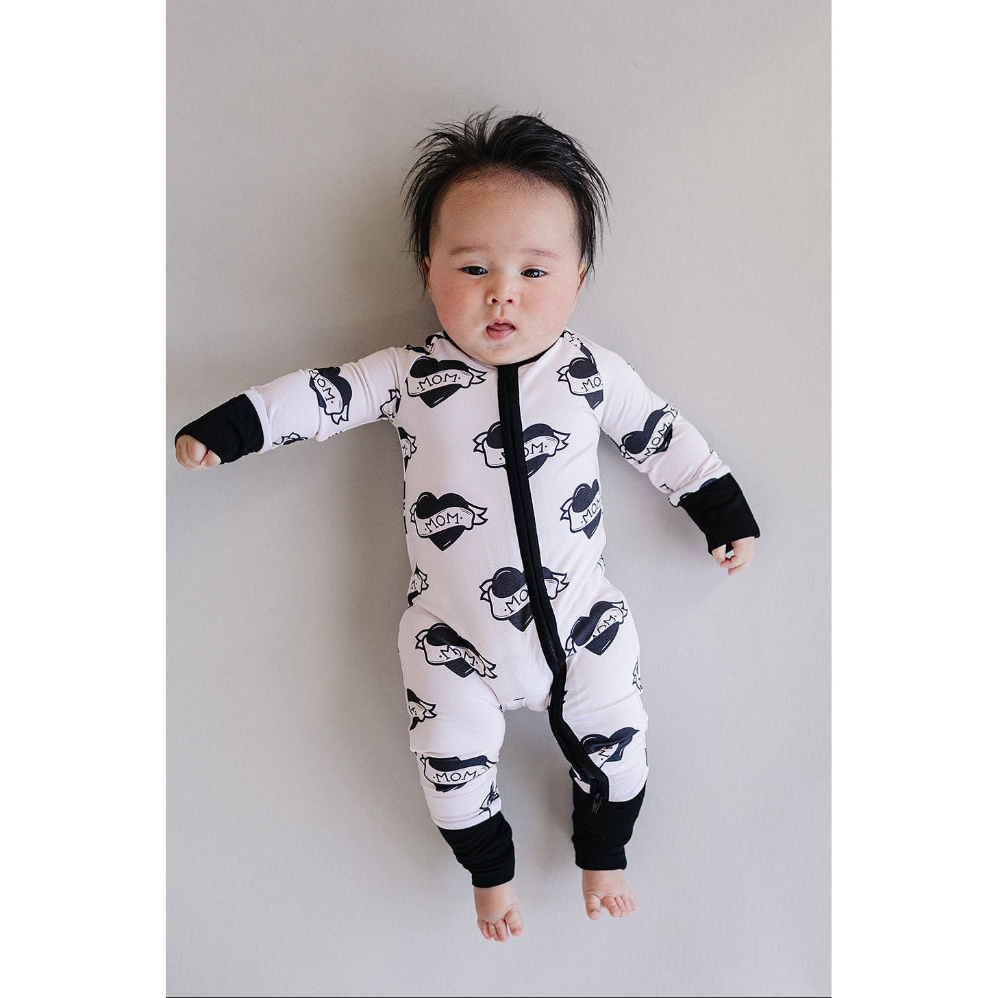 Bamboo Zip Romper | Mom Tattoo