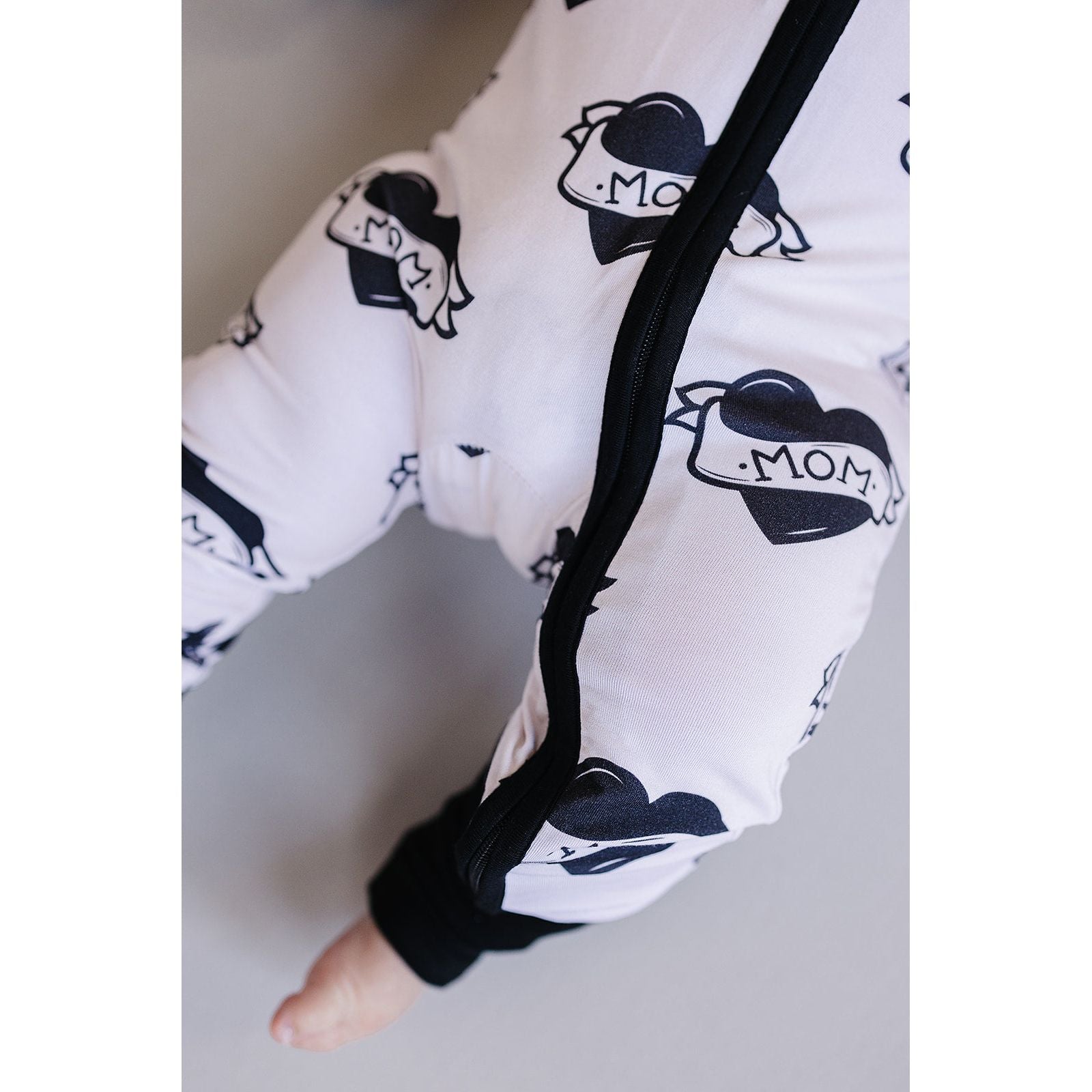 Bamboo Zip Romper | Mom Tattoo