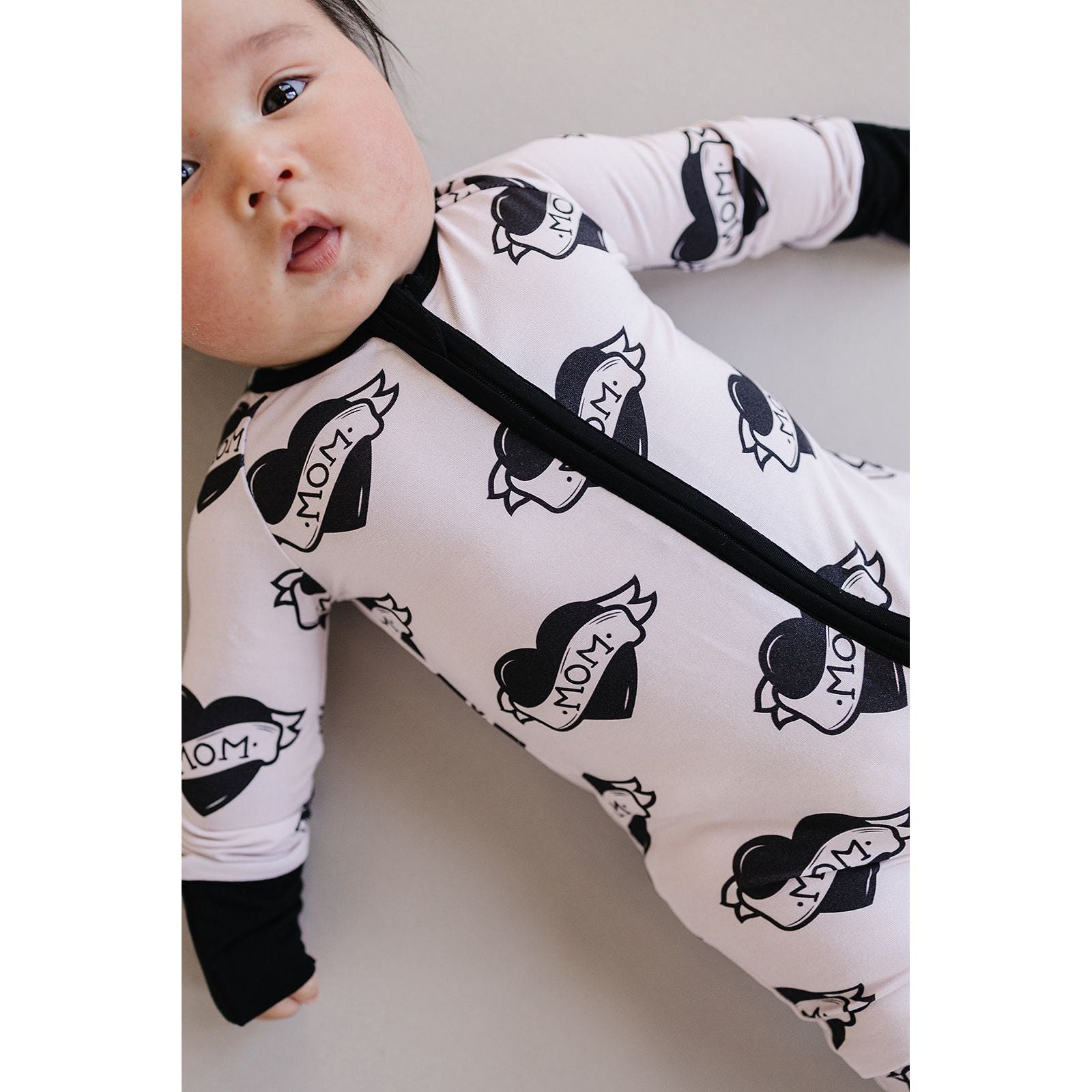 Bamboo Zip Romper | Mom Tattoo