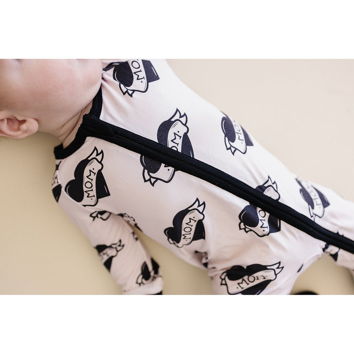 Bamboo Zip Romper | Mom Tattoo