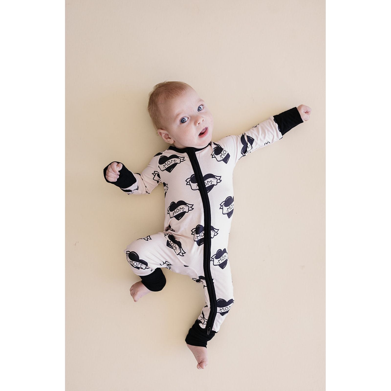 Bamboo Zip Romper | Mom Tattoo