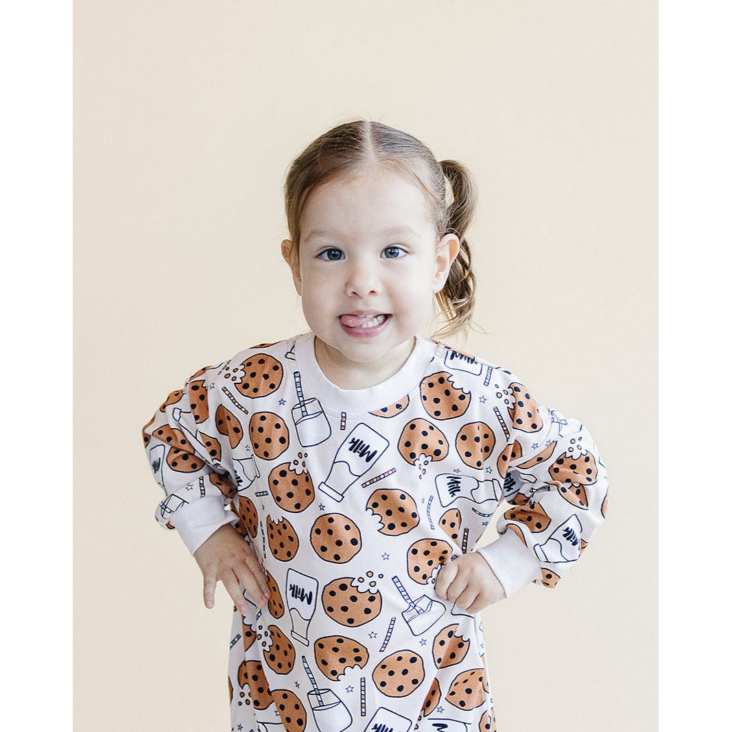 Bubble Romper | Milk & Cookies