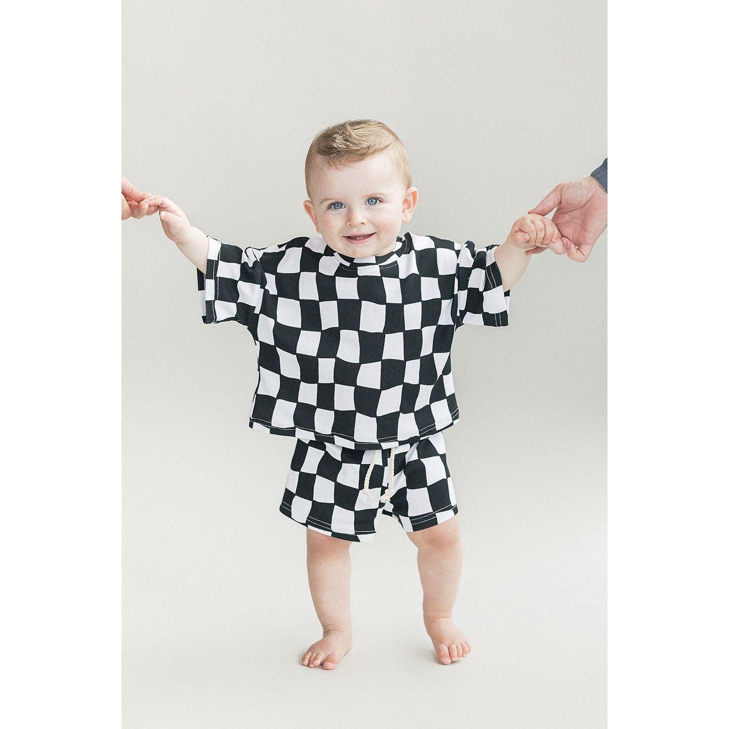 Shorts Set | Wavy Checkered