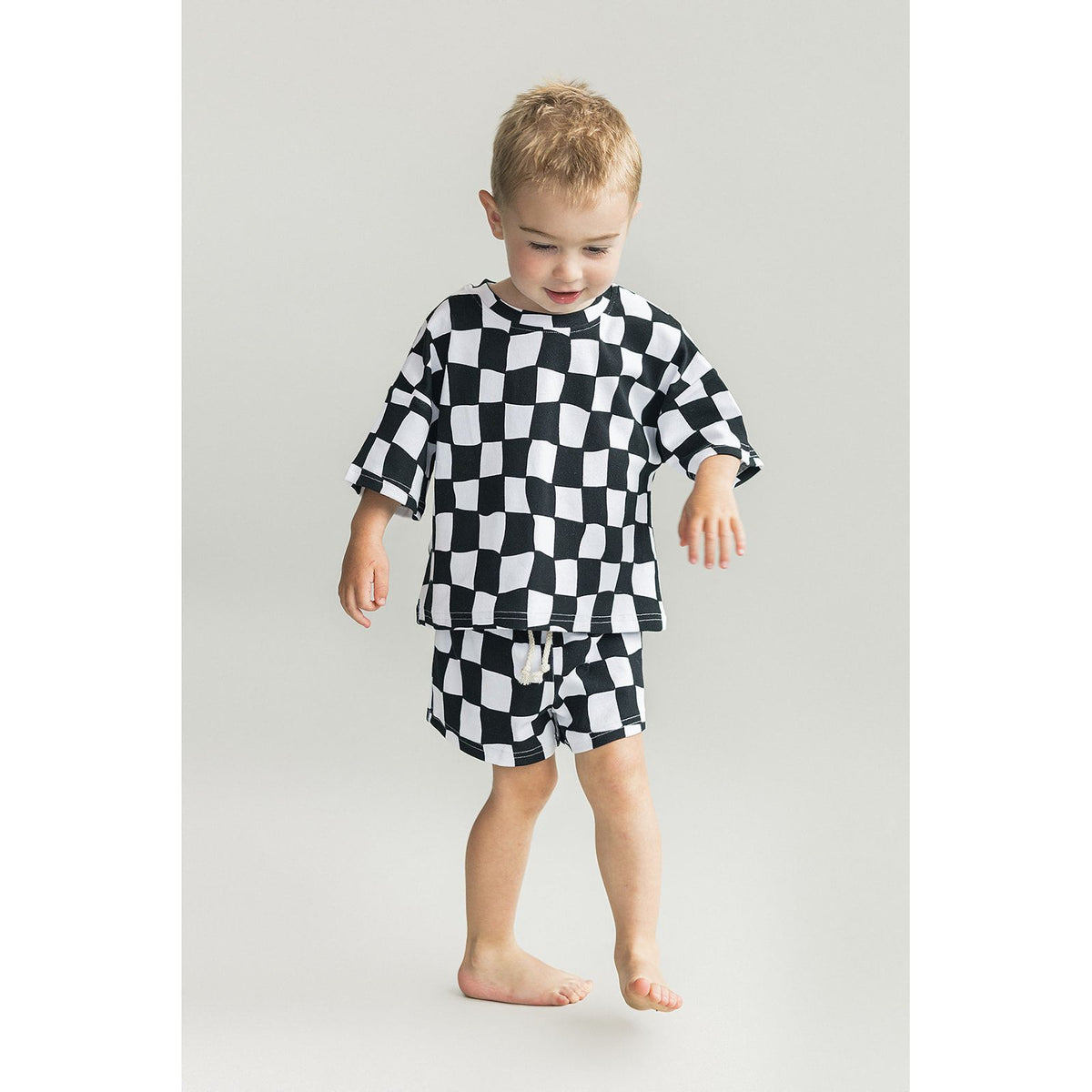 Shorts Set | Wavy Checkered
