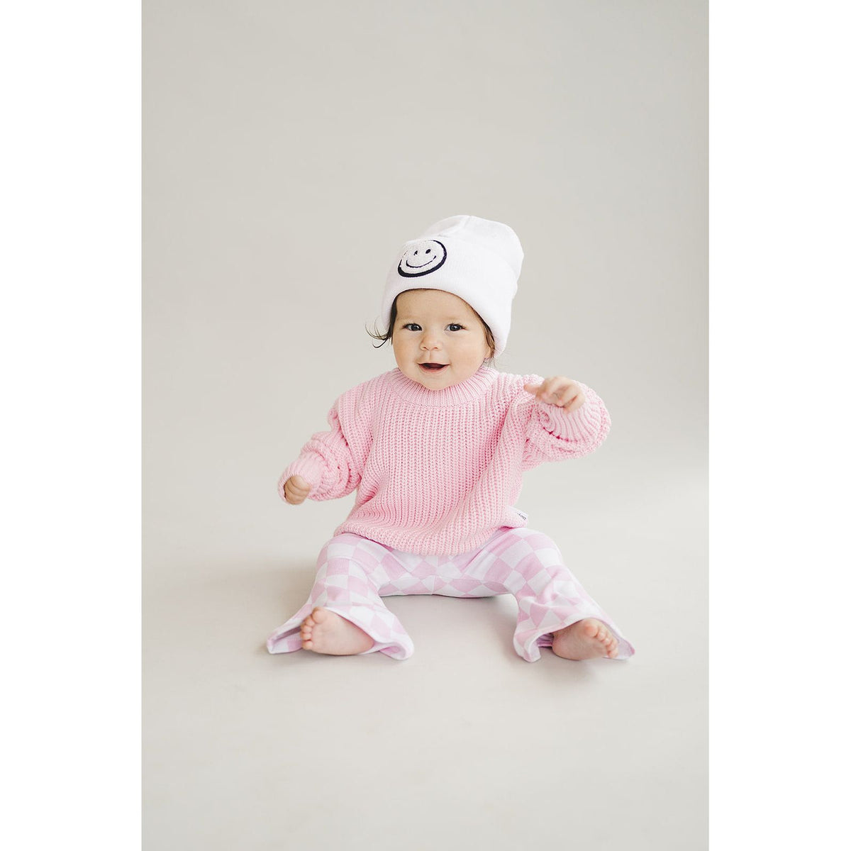 Chunky Knit Sweater | Pink
