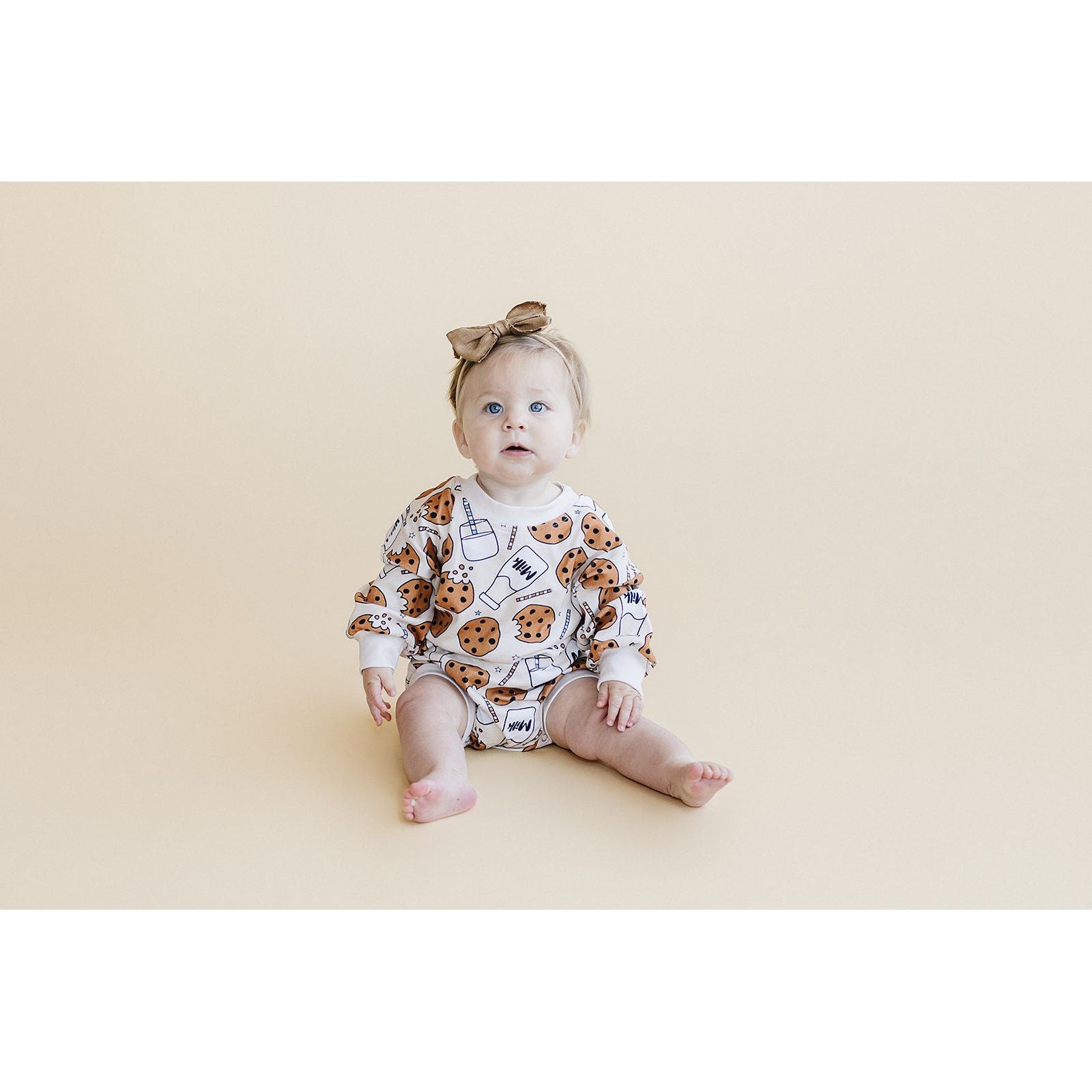 Bubble Romper | Milk & Cookies
