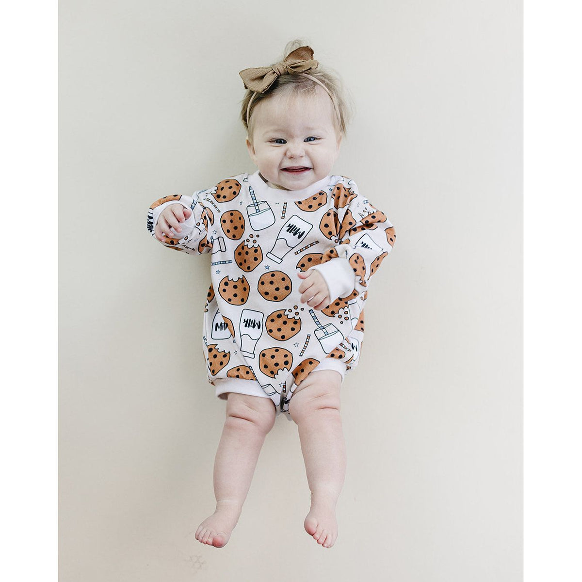 Bubble Romper | Milk & Cookies