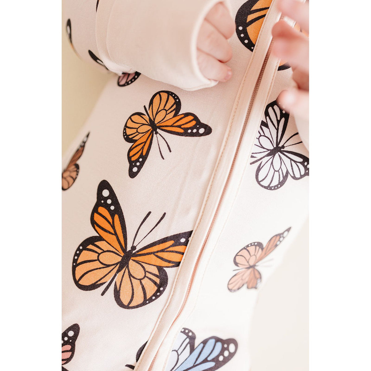 Bamboo Zip Romper | Butterflies