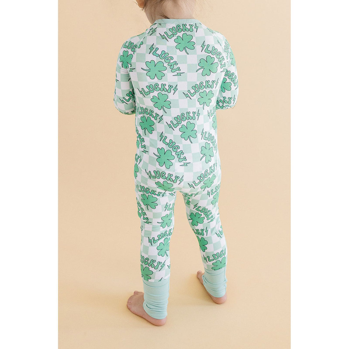Bamboo Zip Romper | Lucky Shamrock