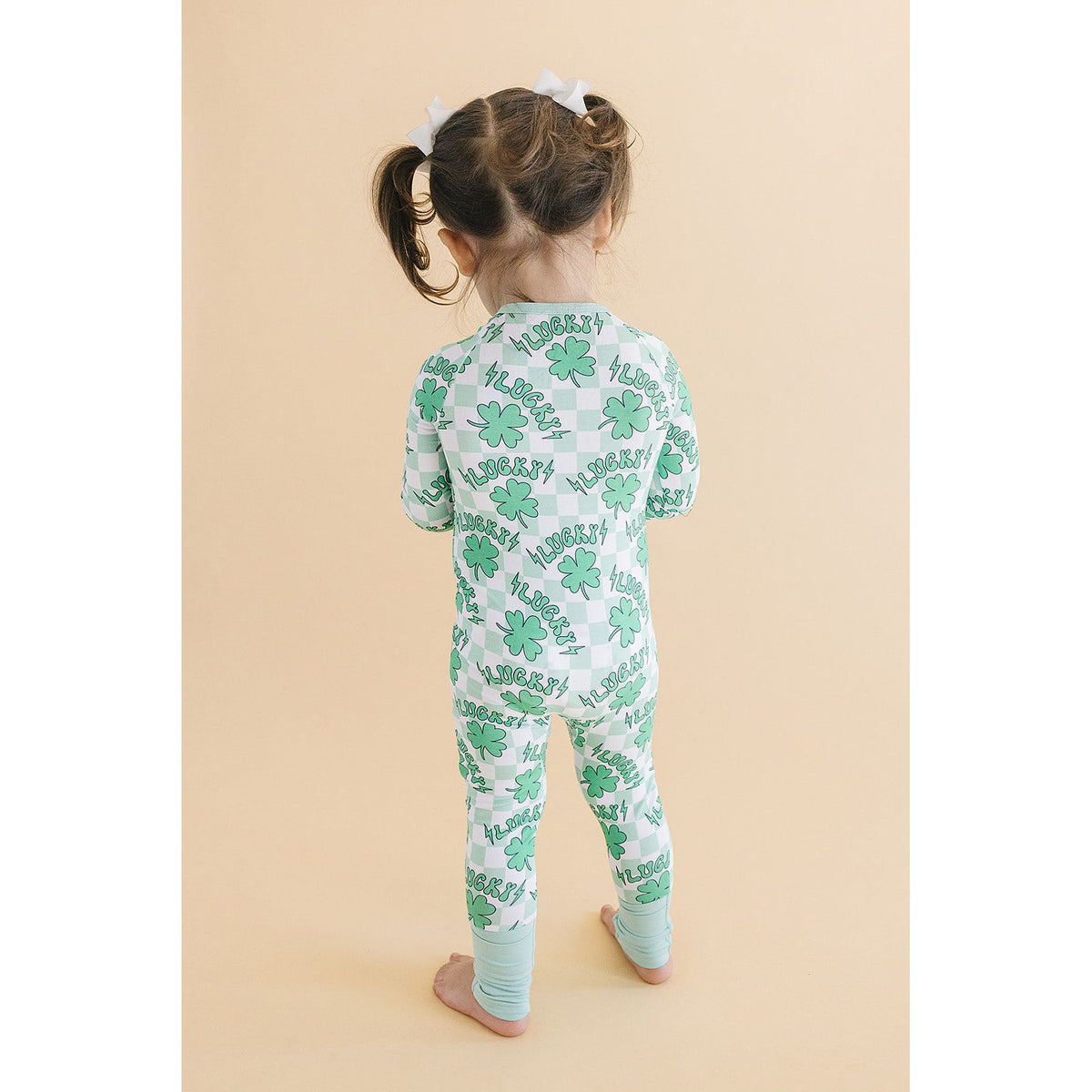 Bamboo Zip Romper | Lucky Shamrock