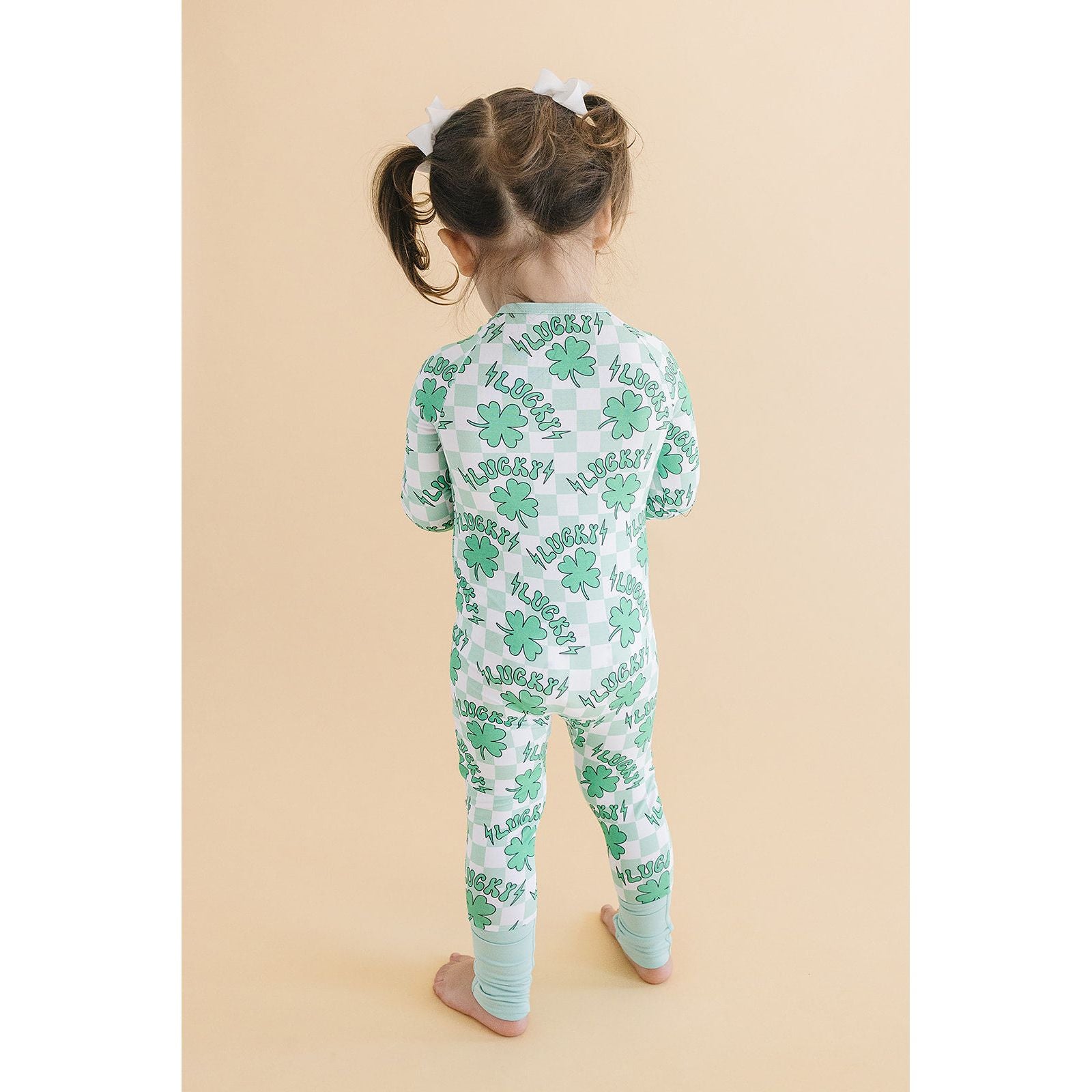 Bamboo Zip Romper | Lucky Shamrock