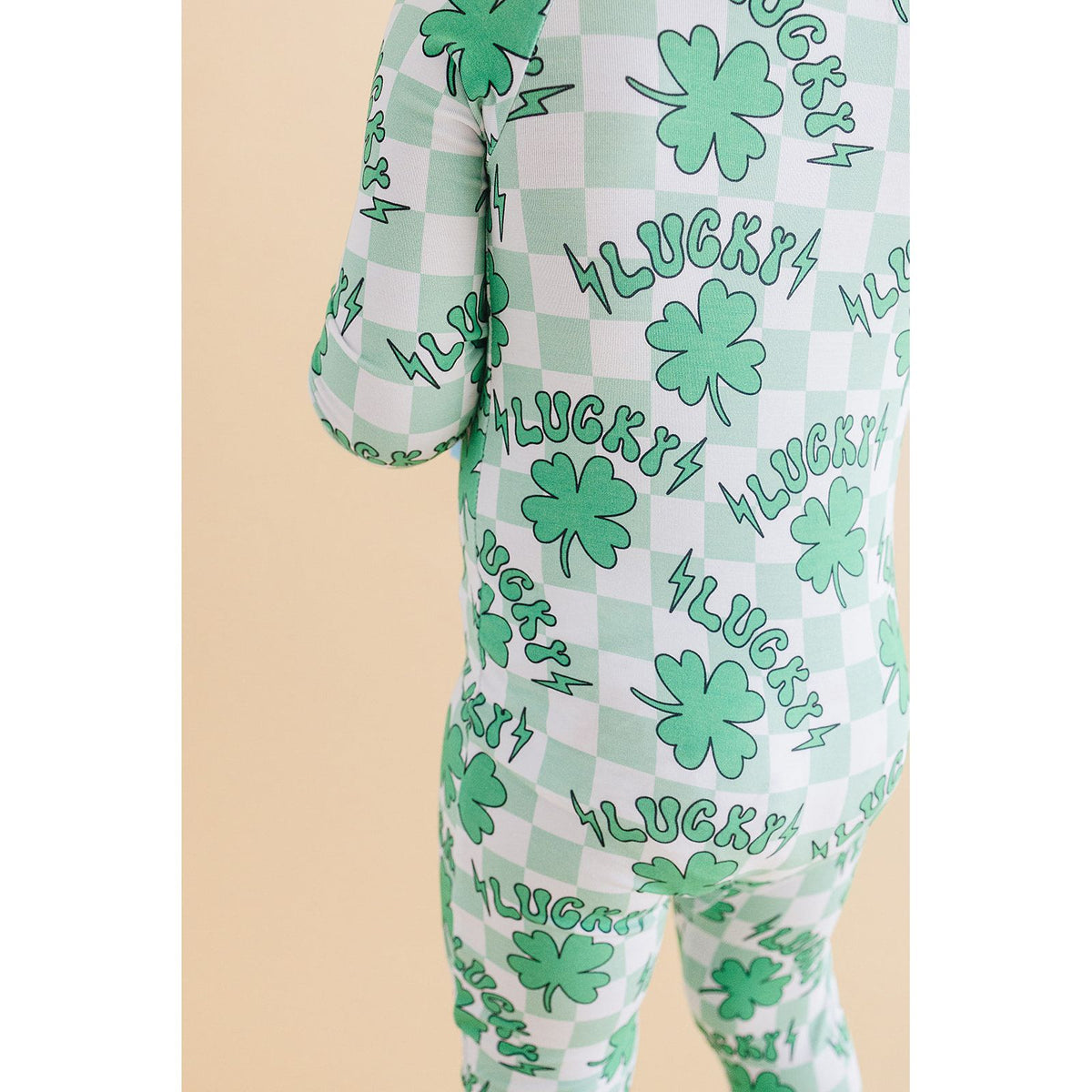 Bamboo Zip Romper | Lucky Shamrock