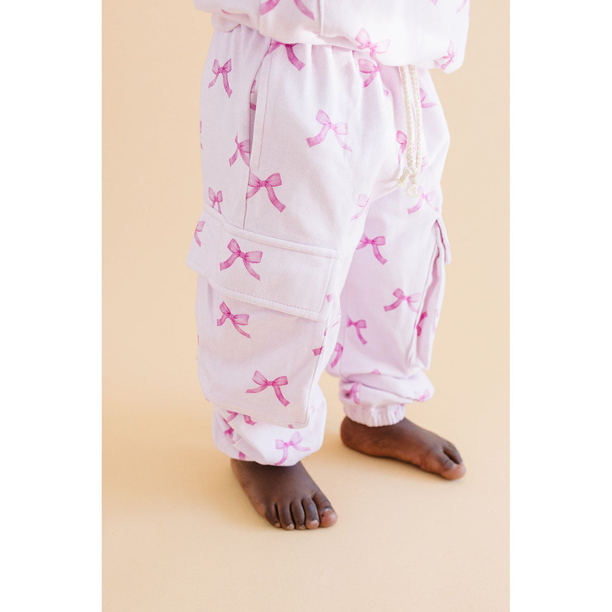 Cargo Jogger Set | Pink Bows