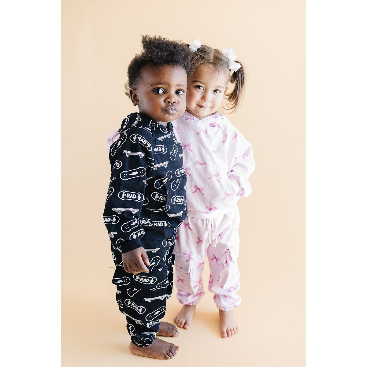 Cargo Jogger Set | Pink Bows