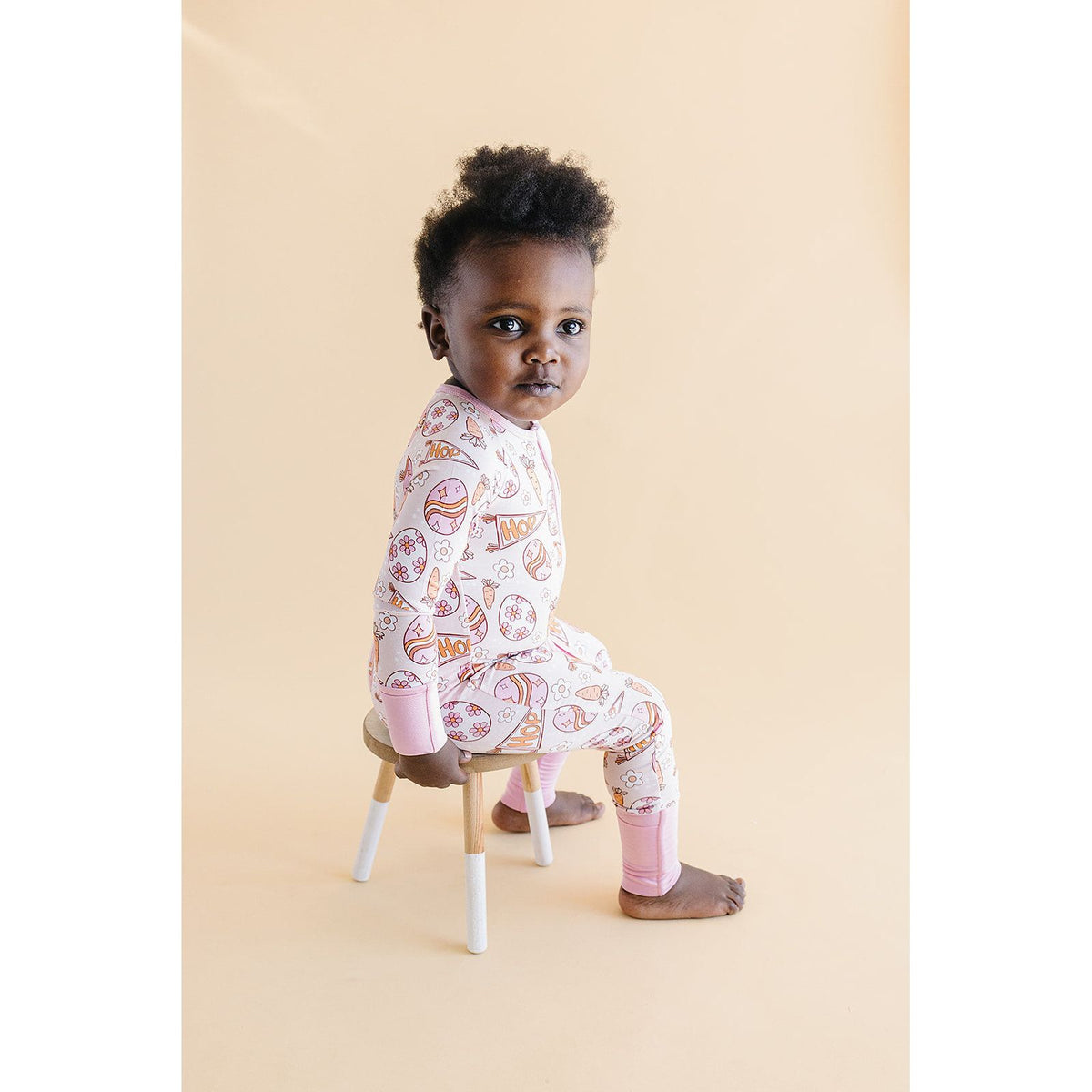 Bamboo Zip Romper | Easter Hop