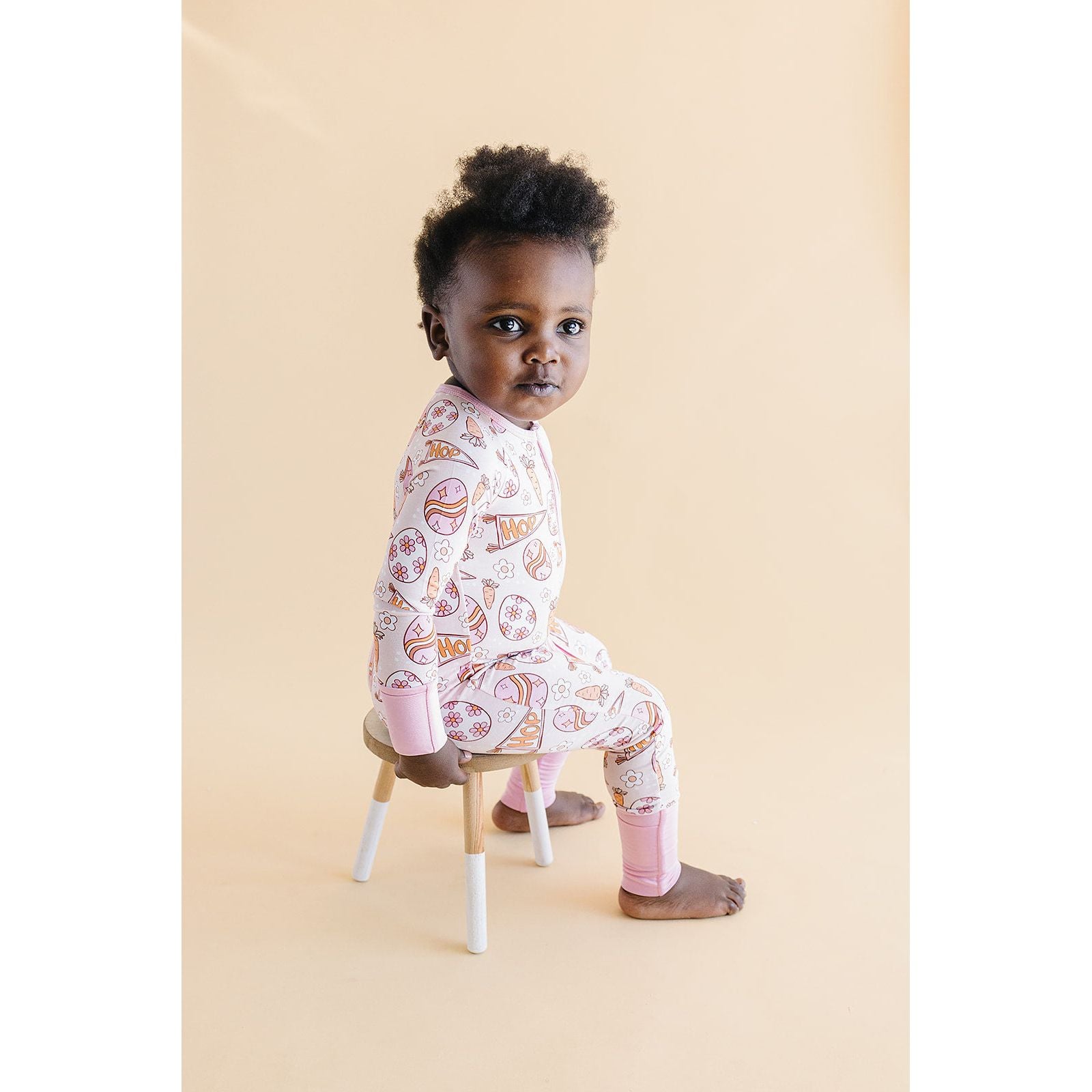 Bamboo Zip Romper | Easter Hop