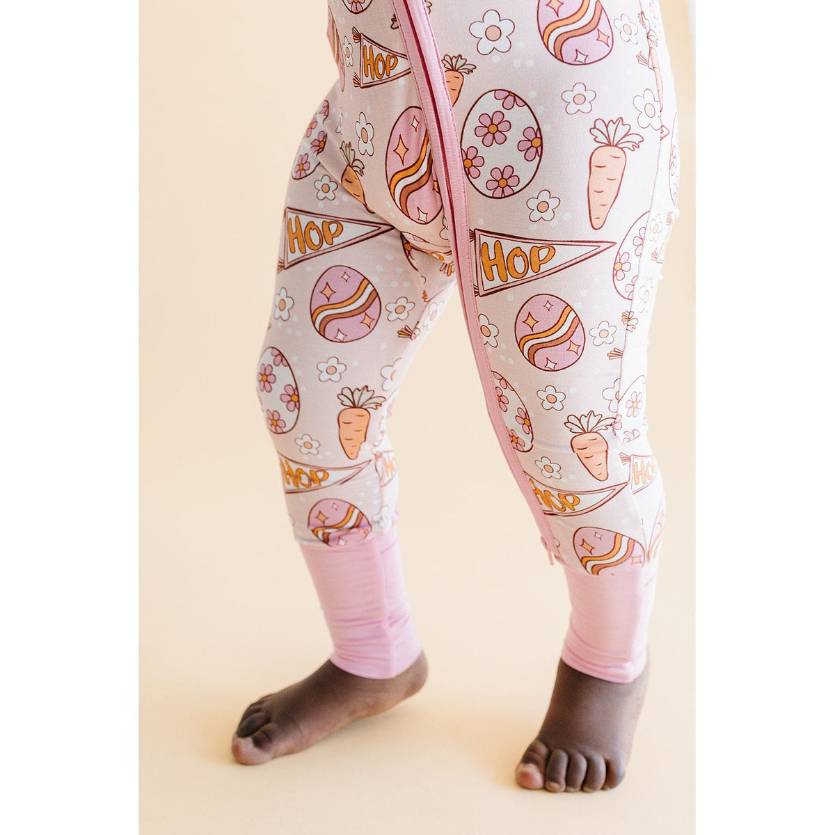 Bamboo Zip Romper | Easter Hop