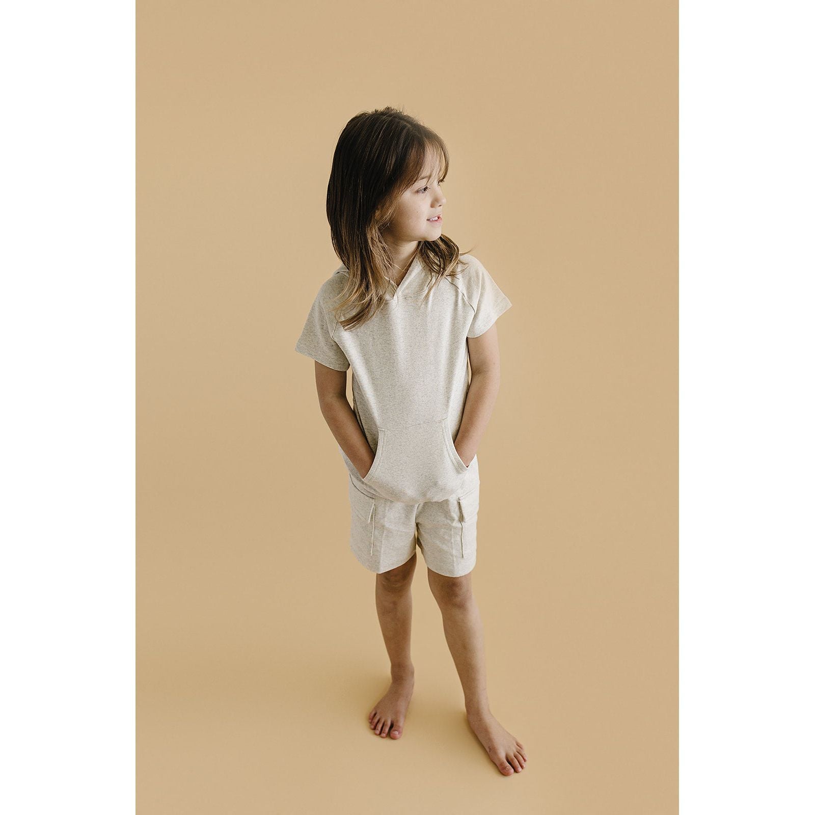Cargo Shorts Set | Oatmeal