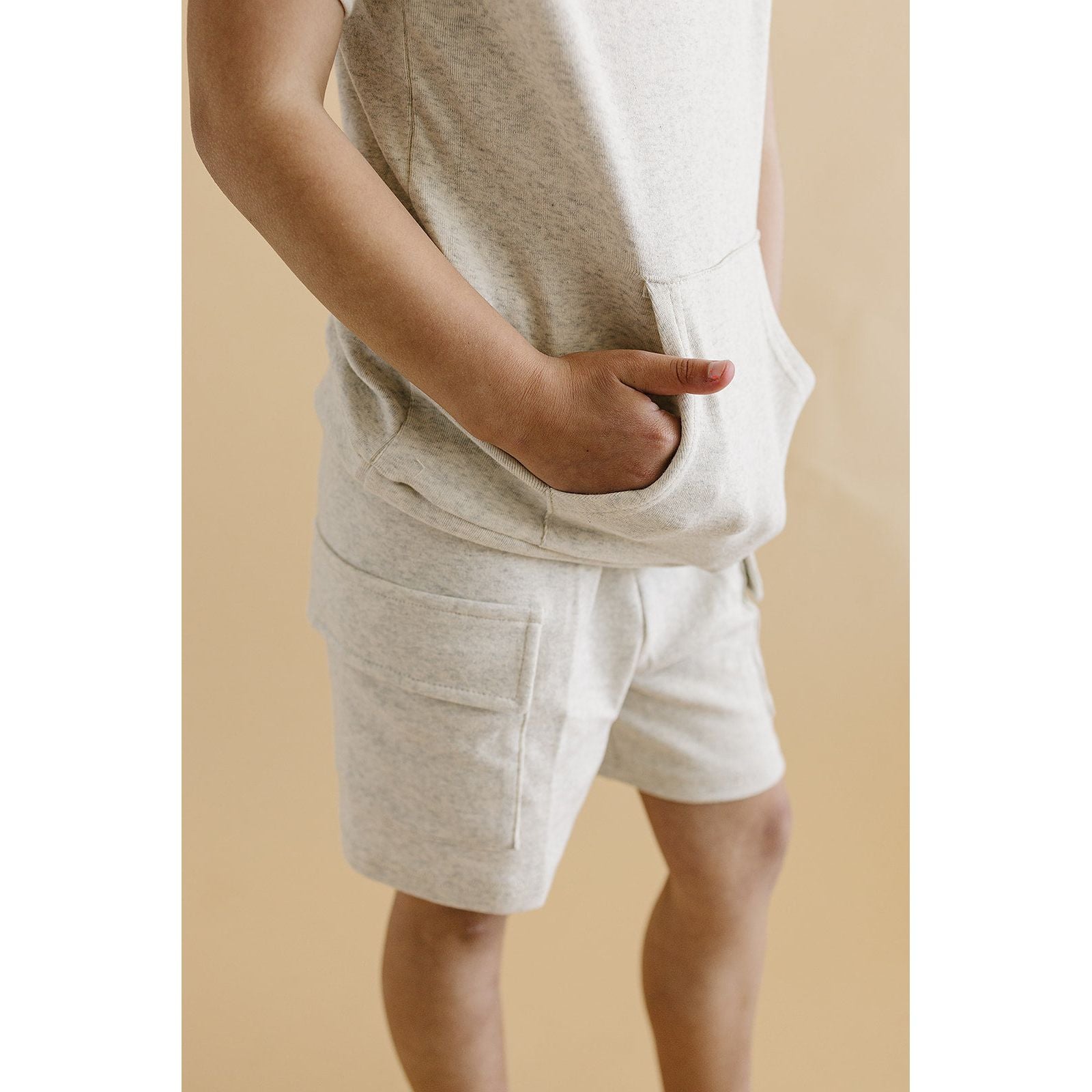 Cargo Shorts Set | Oatmeal