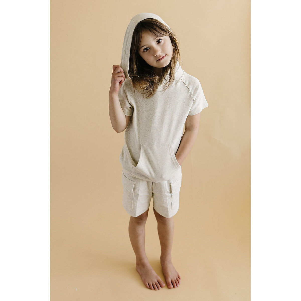 Cargo Shorts Set | Oatmeal