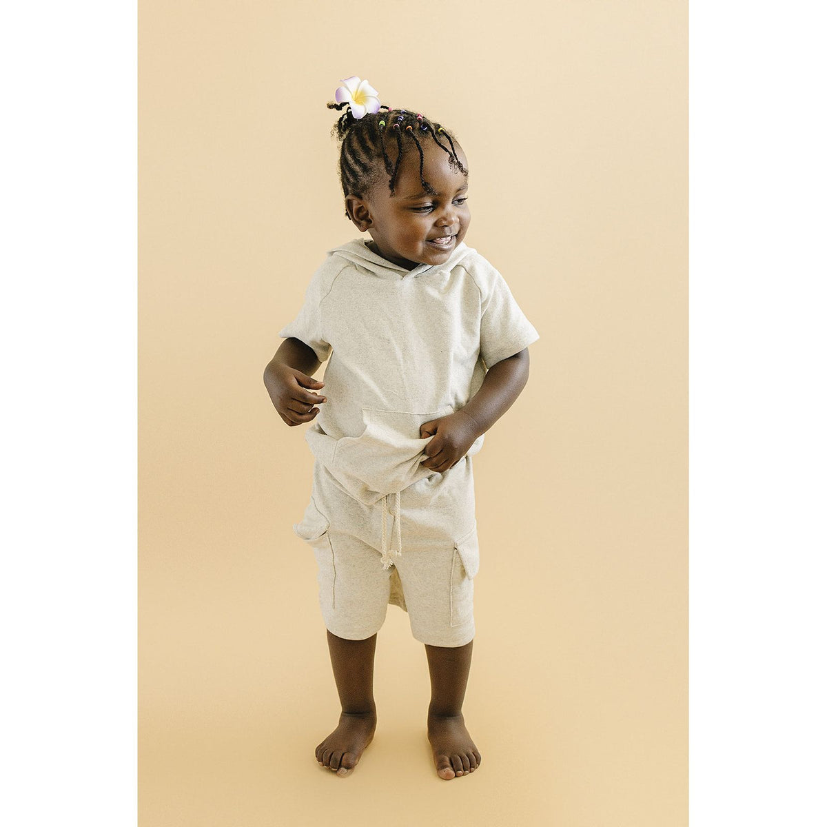 Cargo Shorts Set | Oatmeal