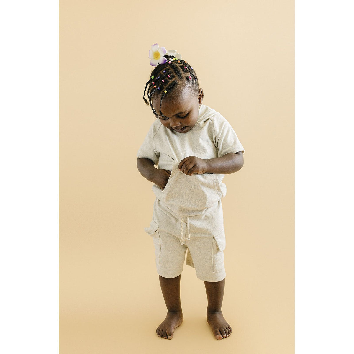 Cargo Shorts Set | Oatmeal