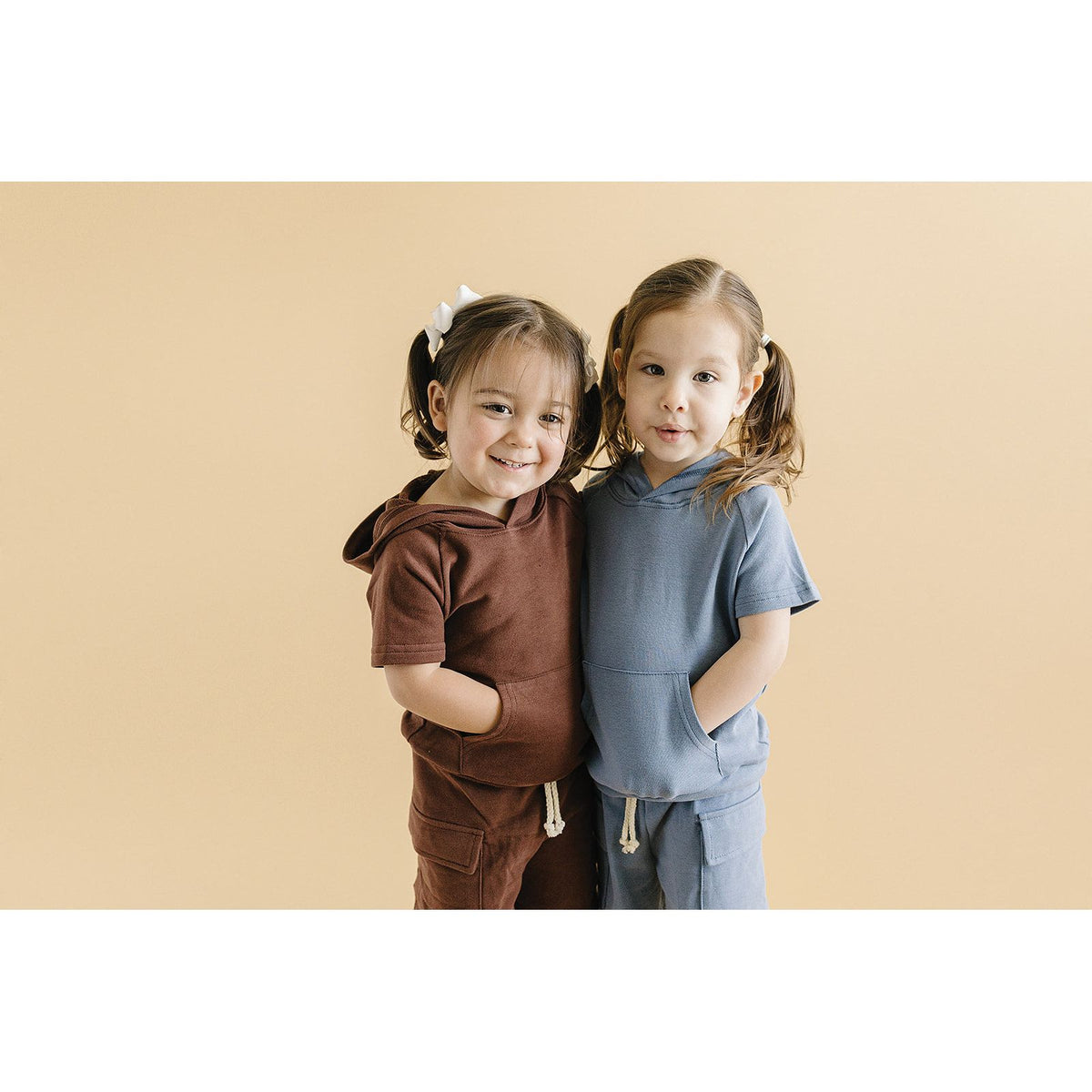 Terry Cargo Shorts Set | Chocolate