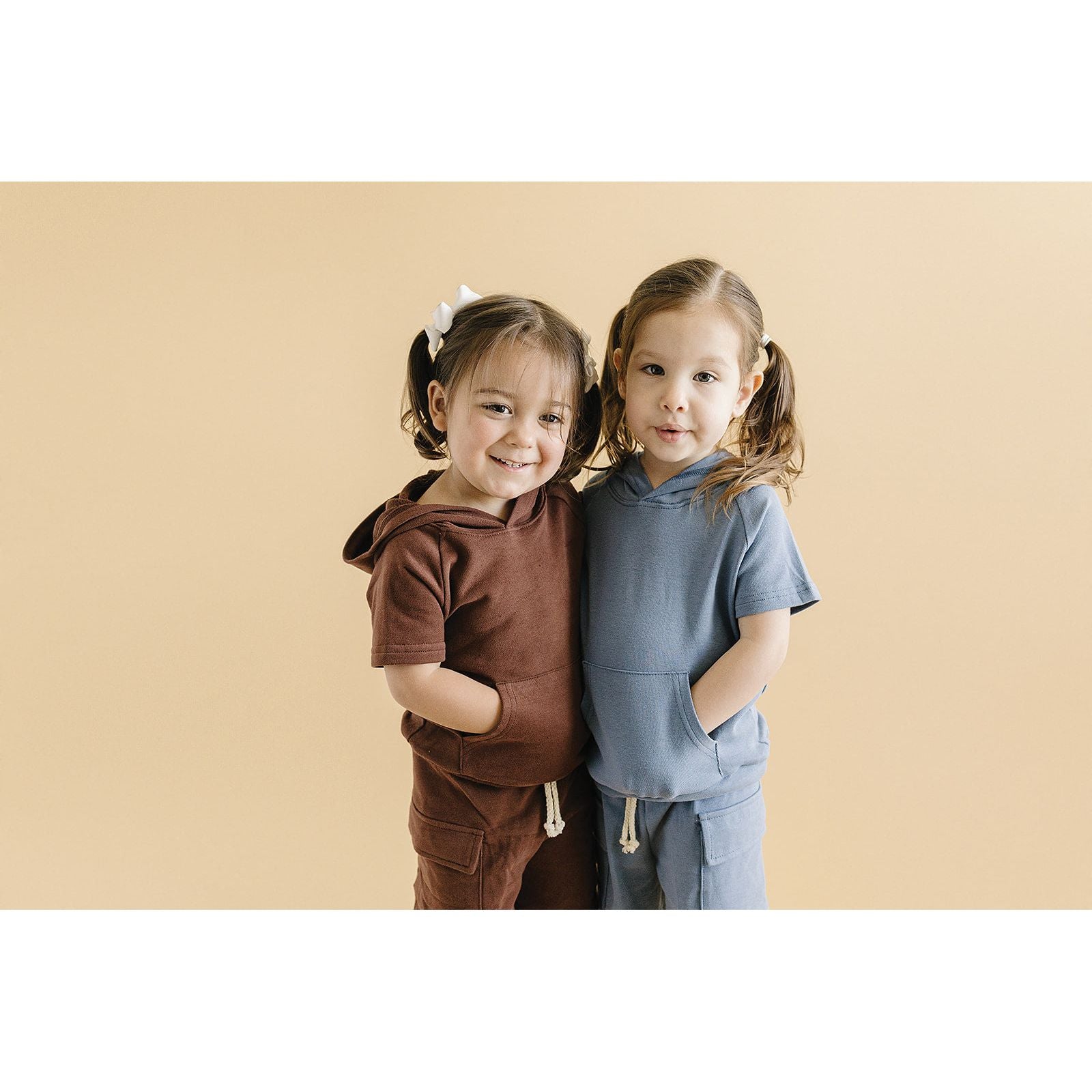 Terry Cargo Shorts Set | Chocolate
