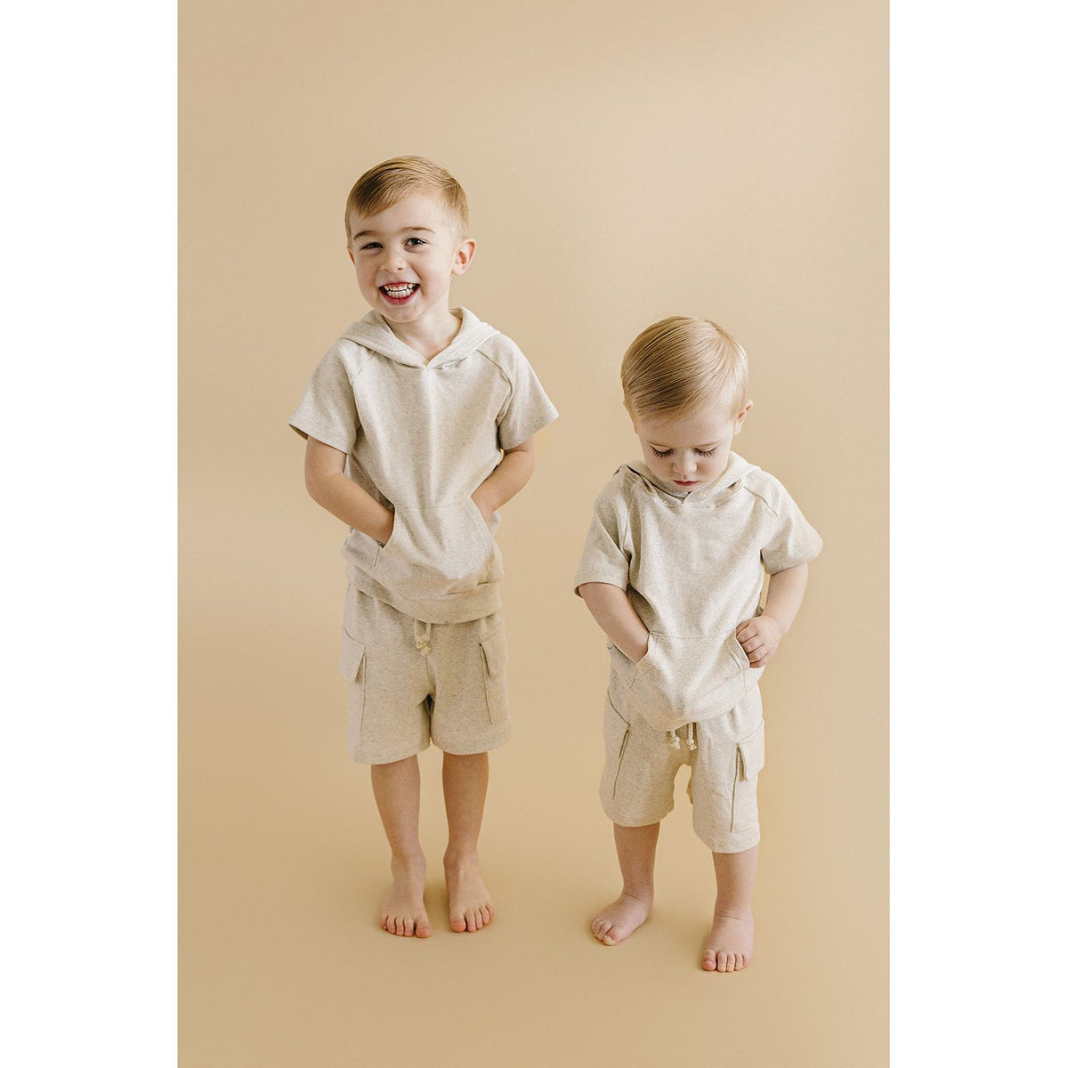 Cargo Shorts Set | Oatmeal