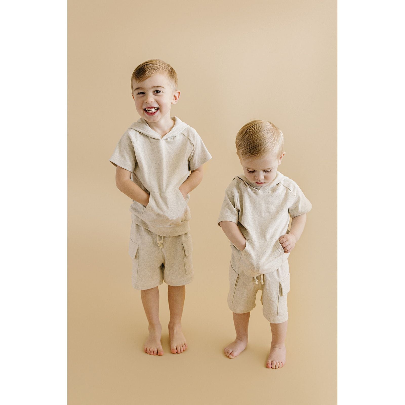 Cargo Shorts Set | Oatmeal