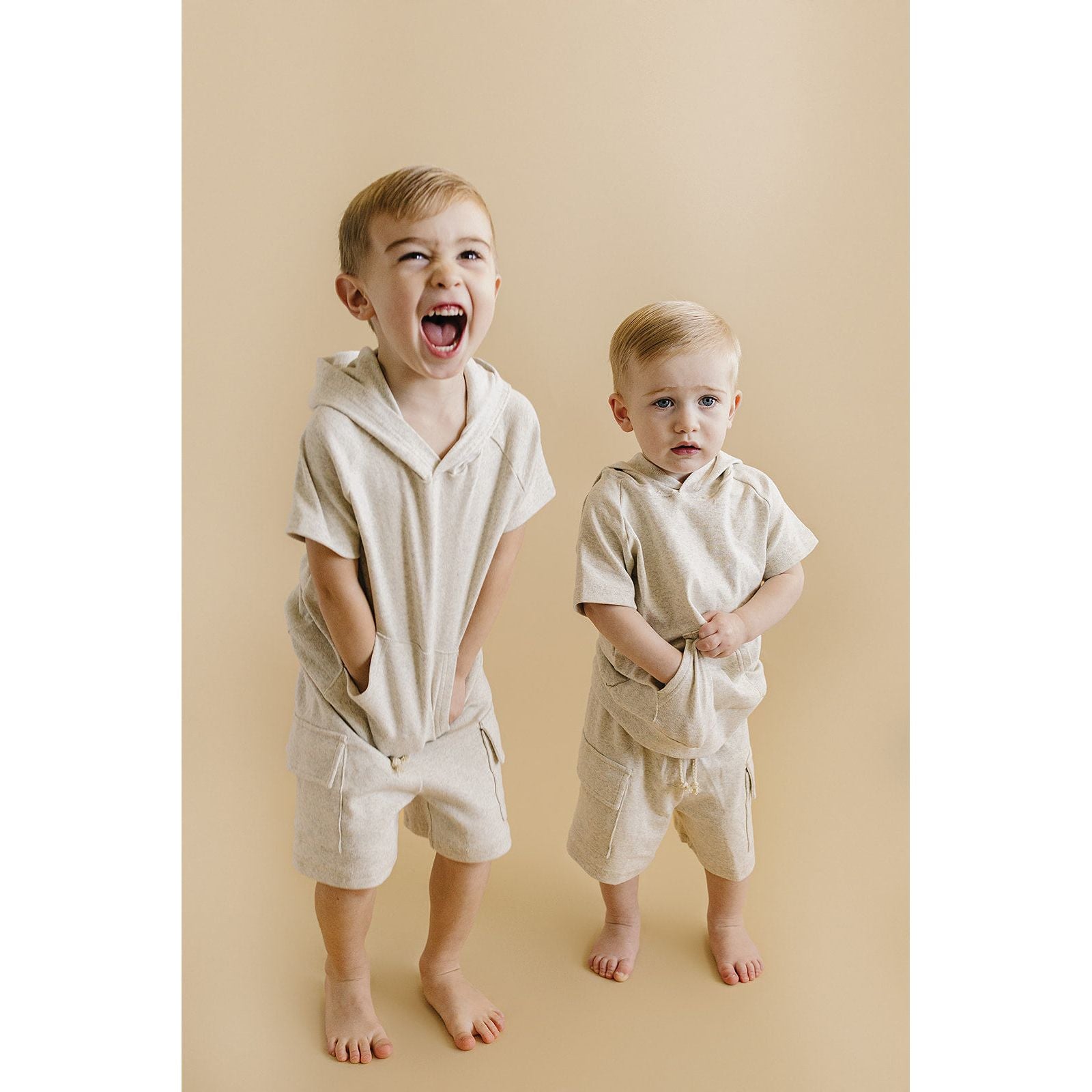 Cargo Shorts Set | Oatmeal