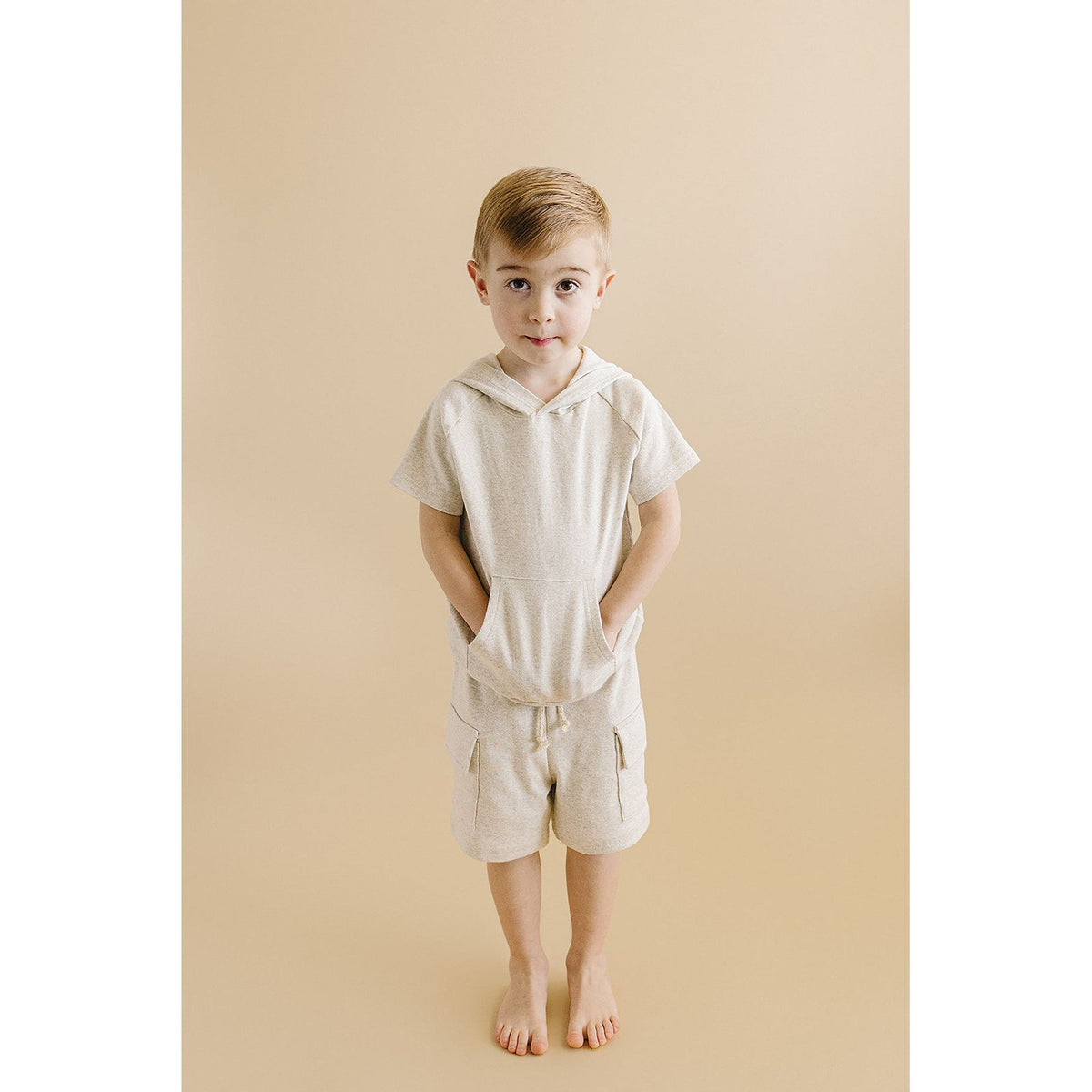 Cargo Shorts Set | Oatmeal