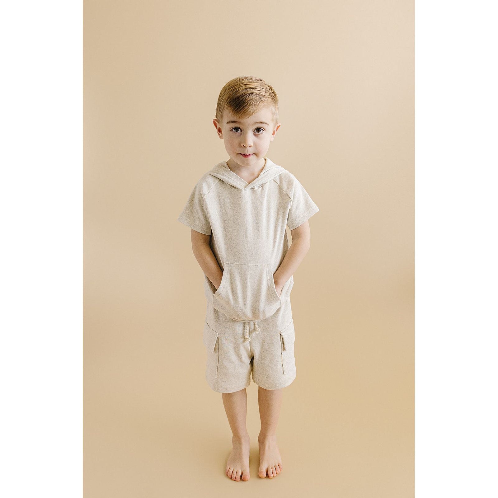 Cargo Shorts Set | Oatmeal