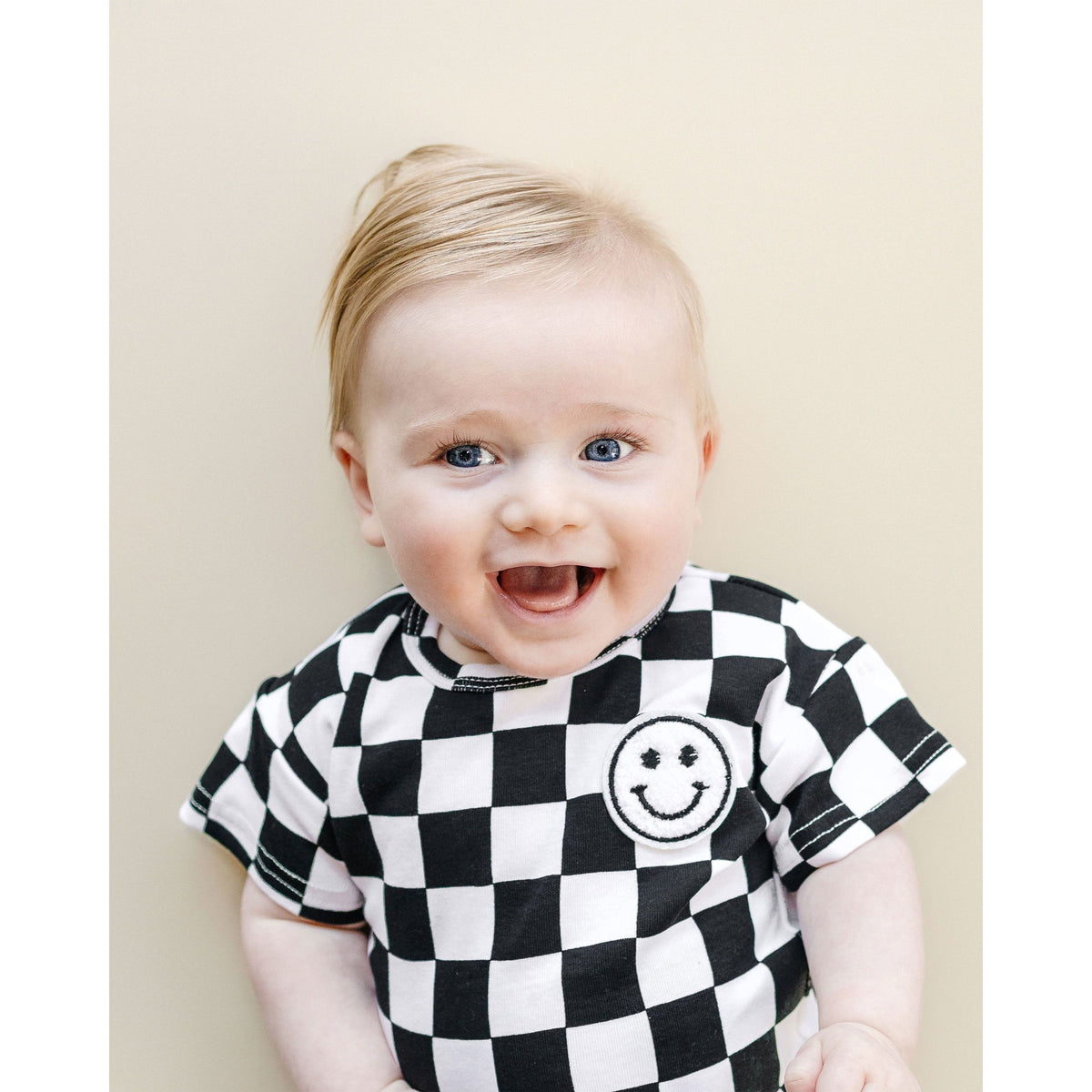 Checkered Shorts Set | Black